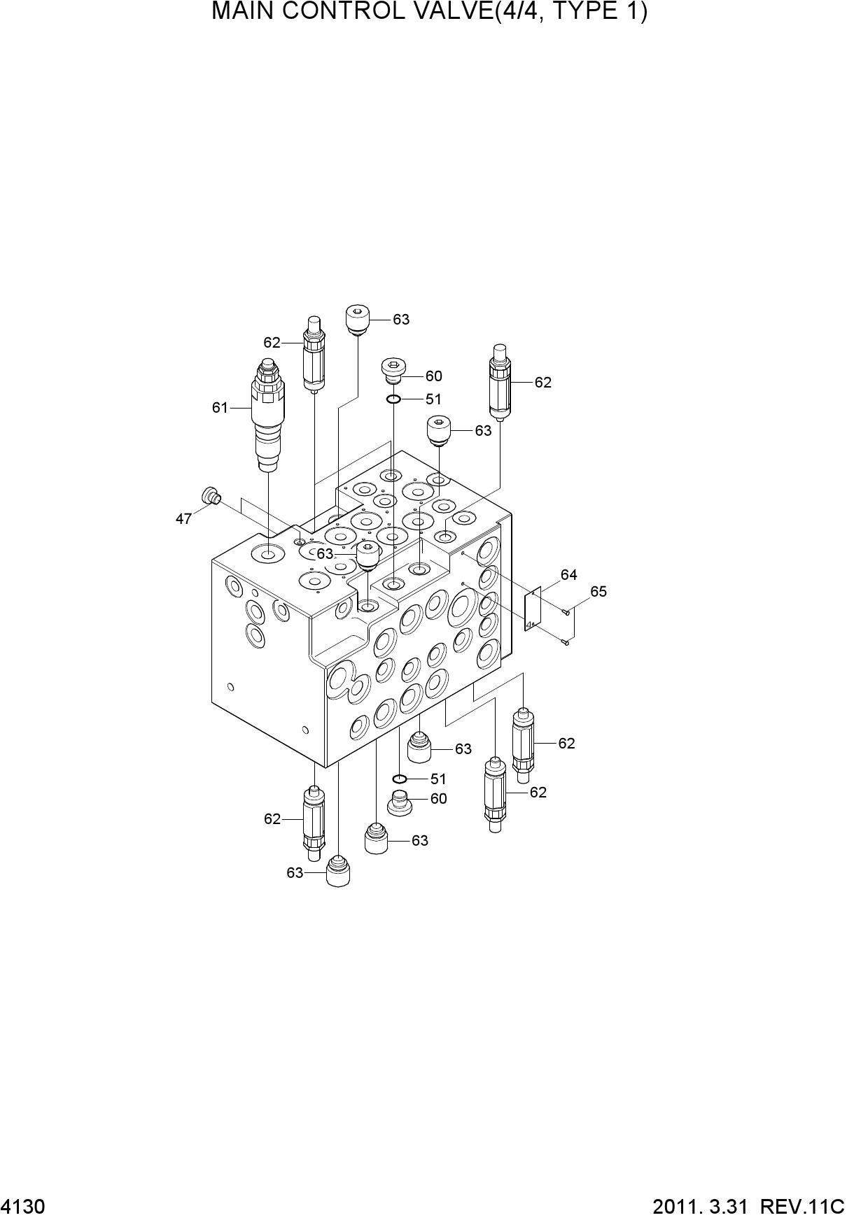 MAIN CONTROL VALVE(4/4, TYPE1)