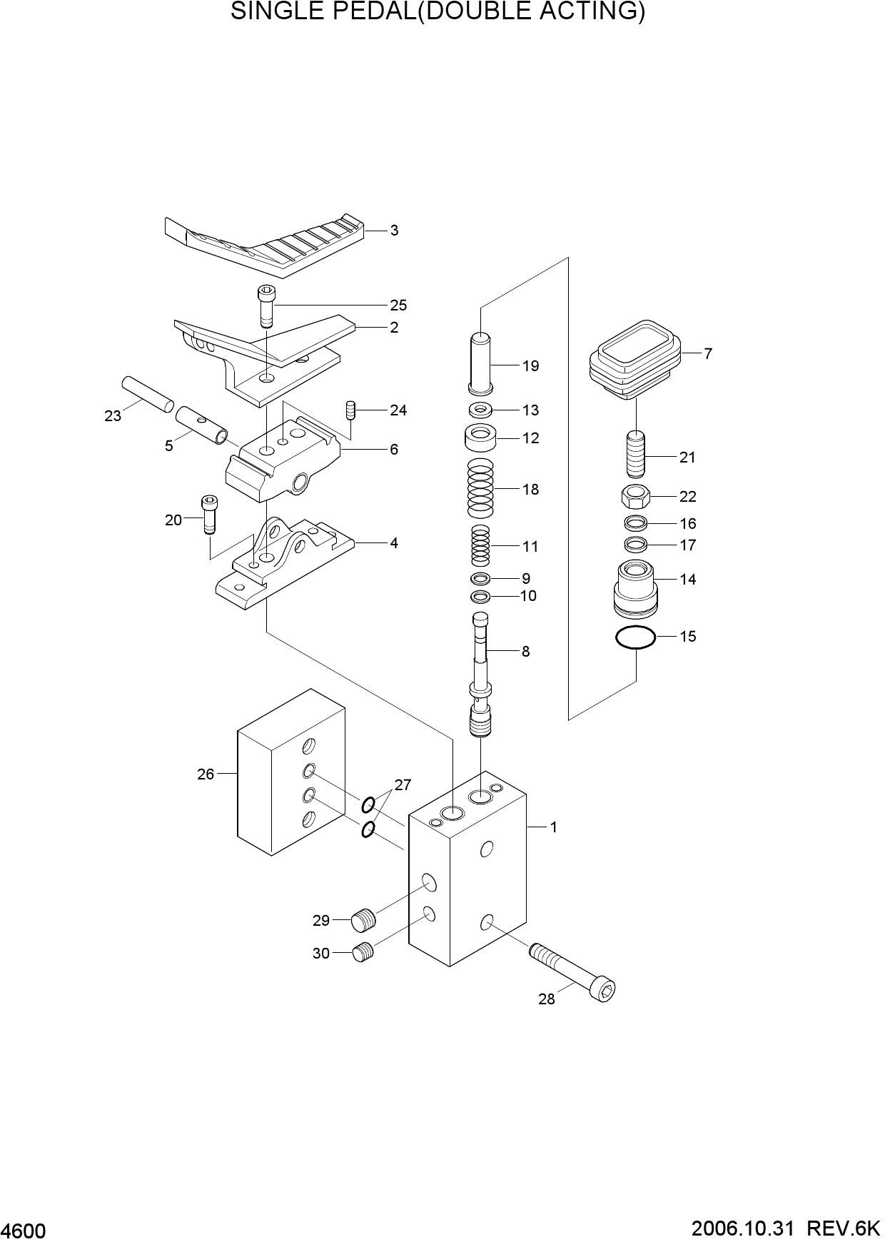 SINGLE PEDAL(DOUBLE ACTING)