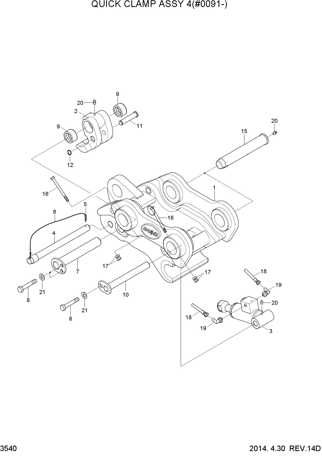 QUICK CLAMP ASSY 4(#0091-)