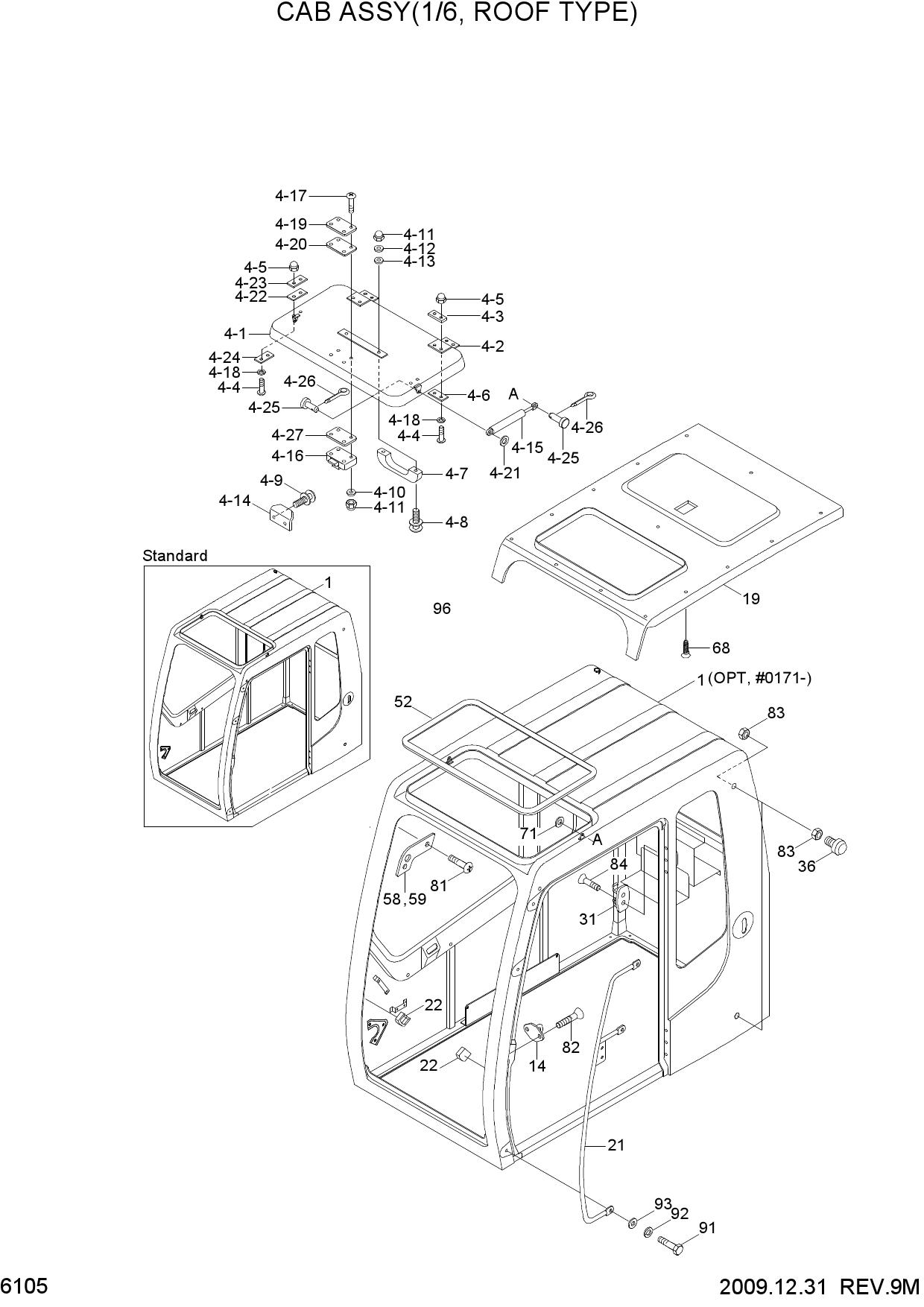 CAB ASSY(1/6, ROOF TYPE)