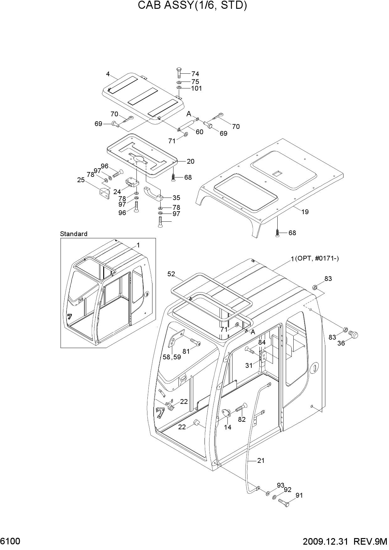 CAB ASSY(1/6, STD & FOG TYPE)
