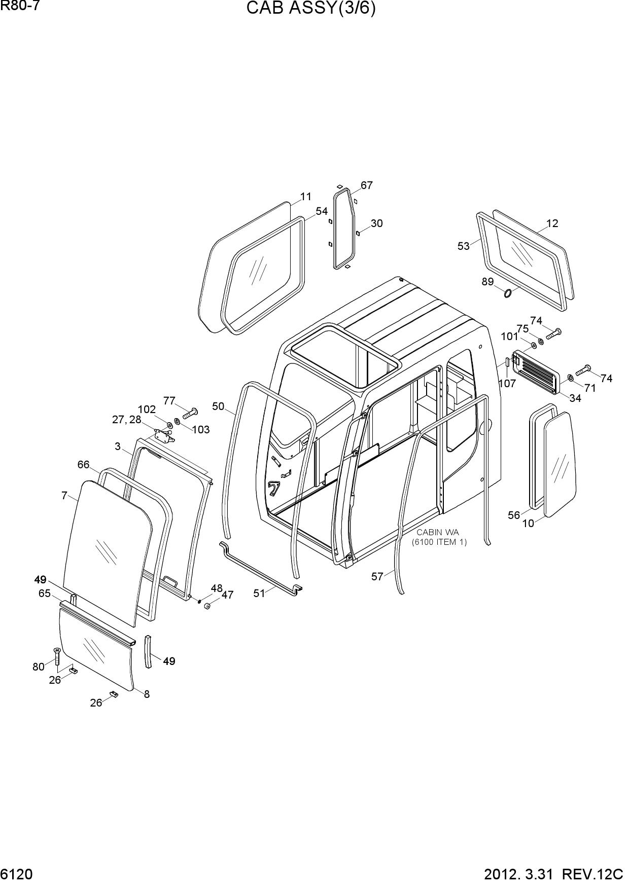 CAB ASSY(3/6)