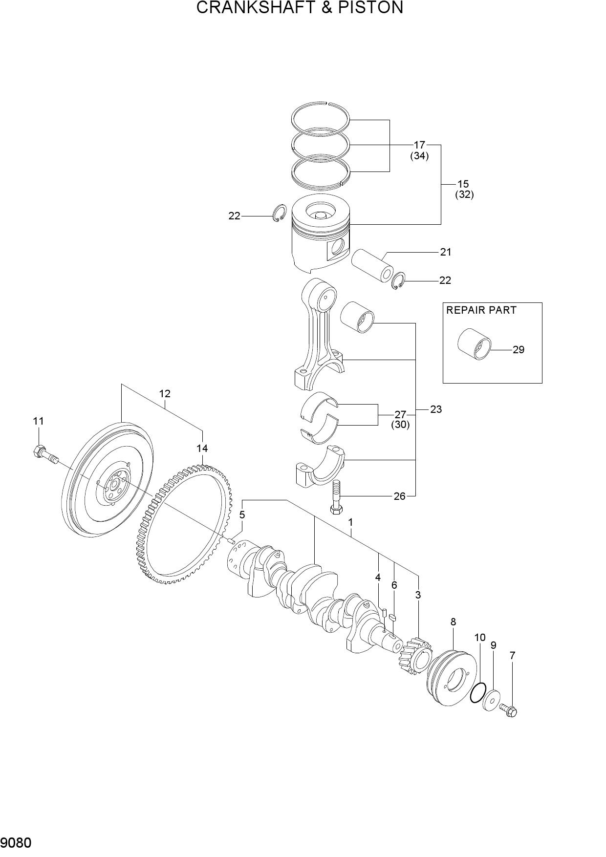 CRANKSHAFT & PISTON