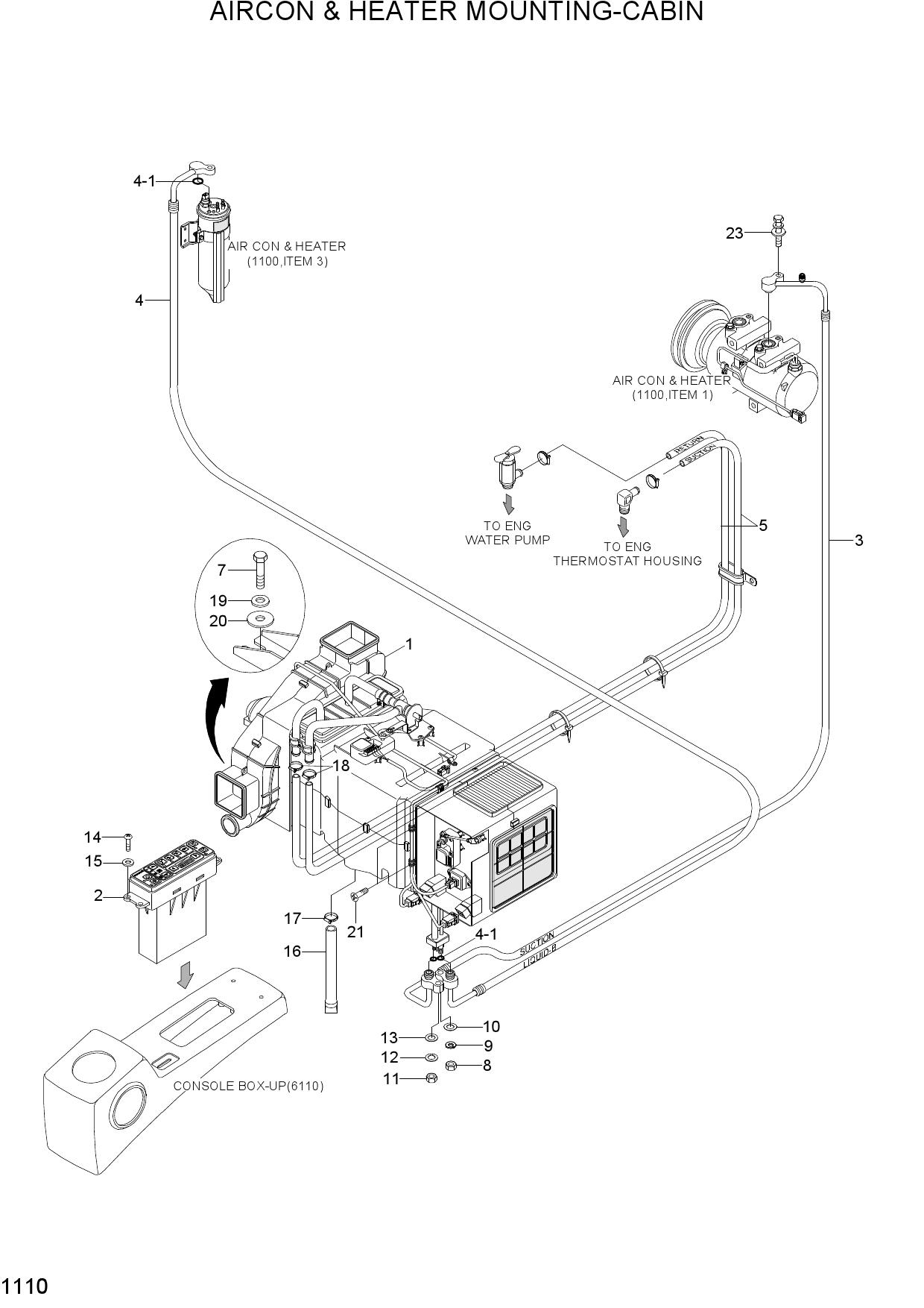 AIRCON & HEATER MOUNTING-CABIN