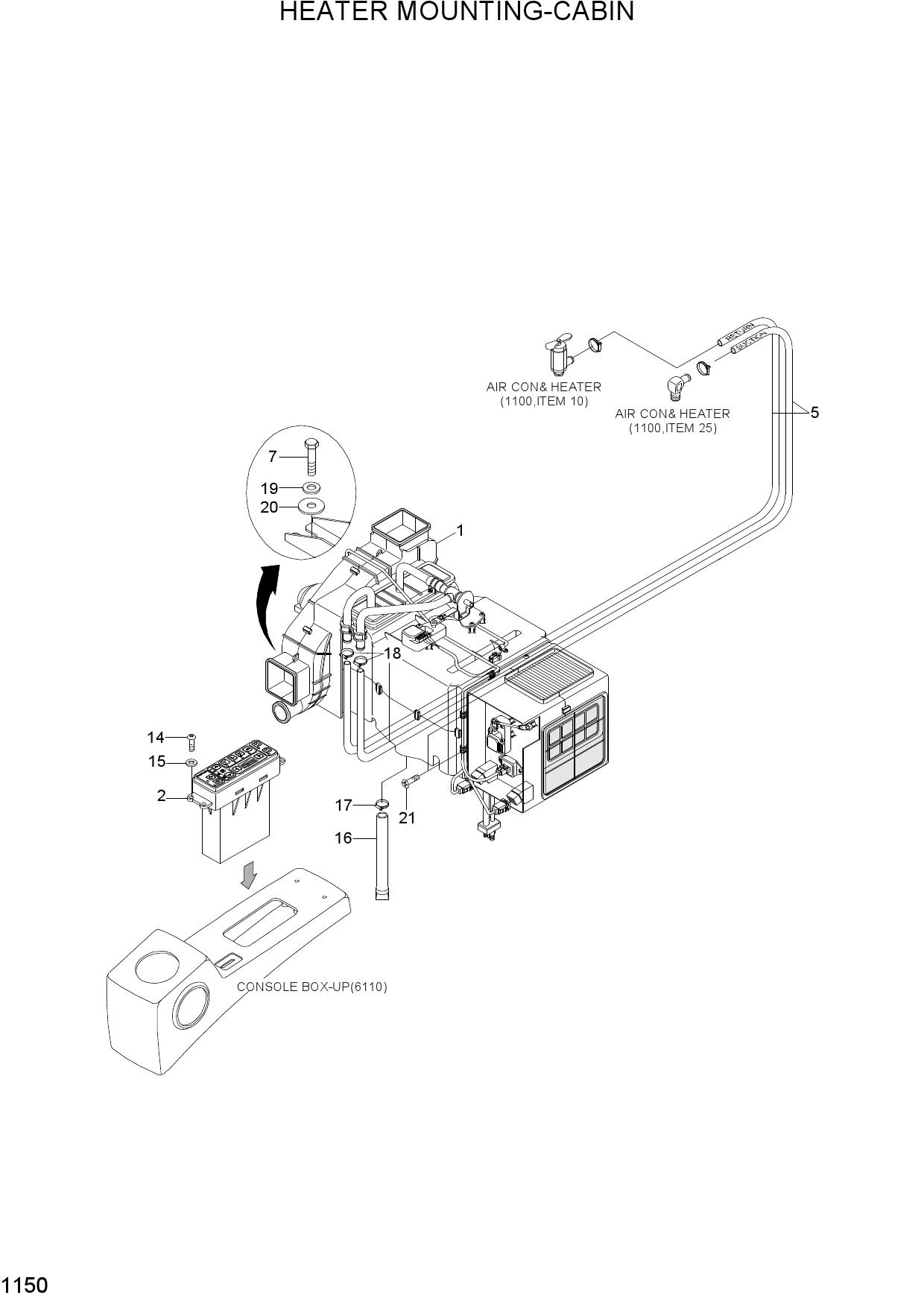 HEATER MOUNTING-CABIN