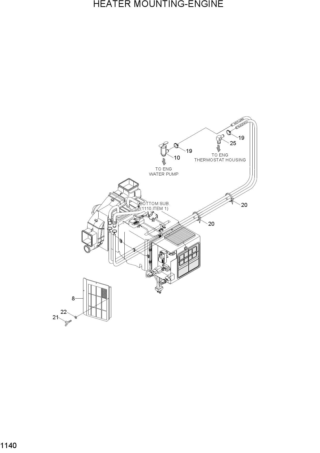 HEATER MOUNTING-ENGINE