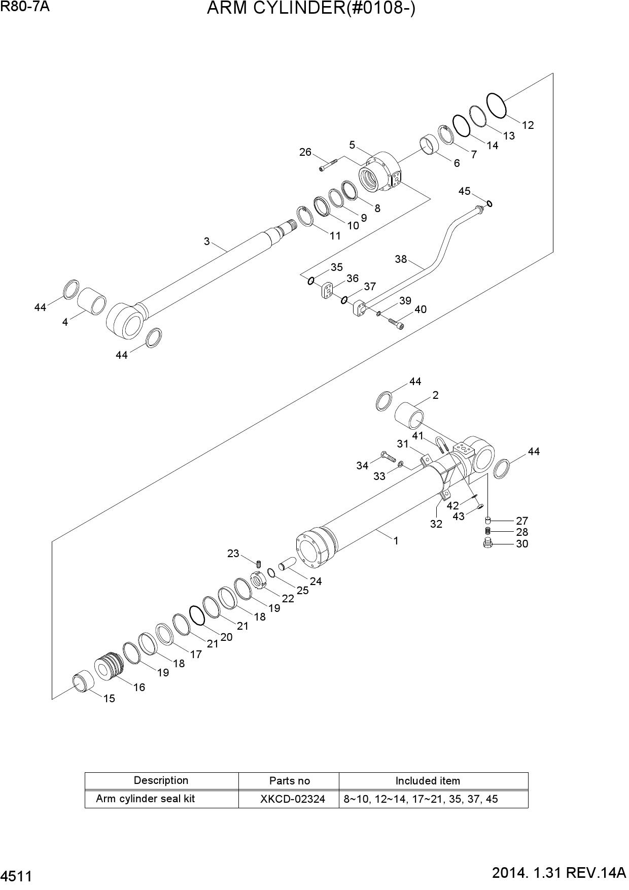 ARM CYLINDER(#0108-)