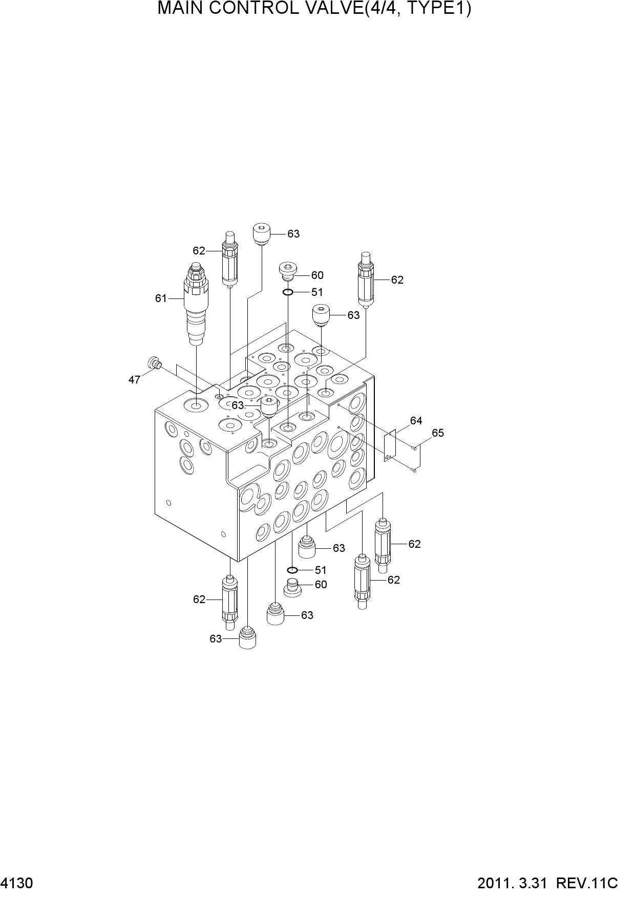 MAIN CONTROL VALVE(4/4, TYPE1)