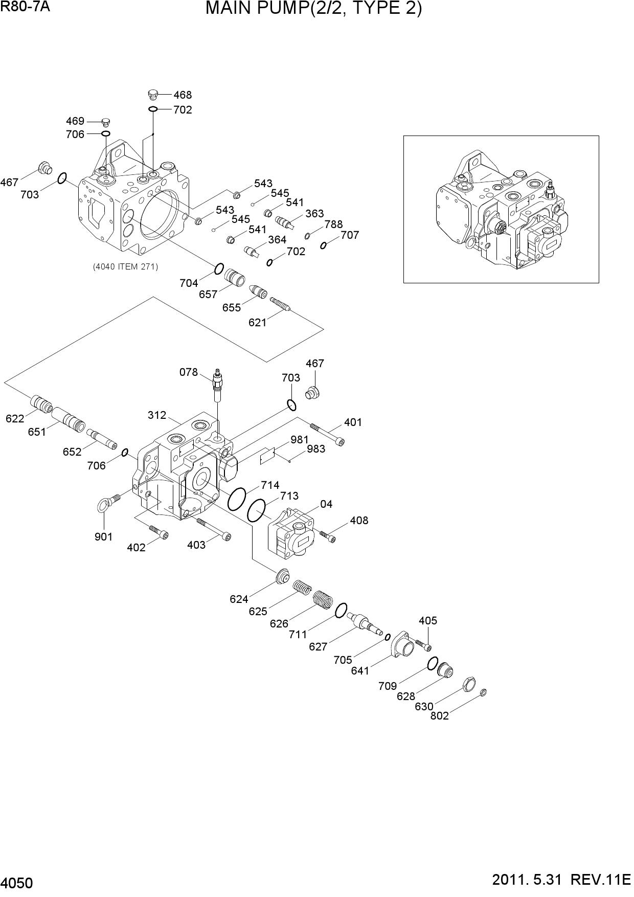 MAIN PUMP(2/2, TYPE 2)