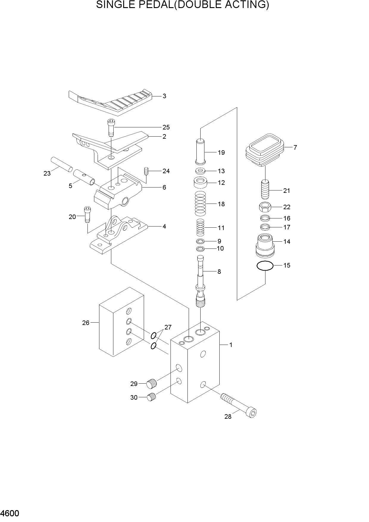 SINGLE PEDAL(DOUBLE ACTING)