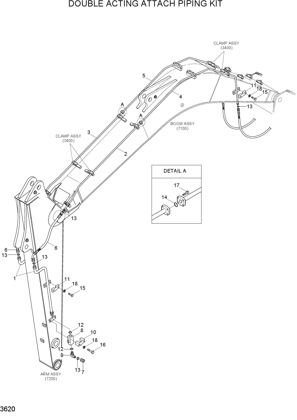 DOUBLE ACTING ATTACH PIPING KIT