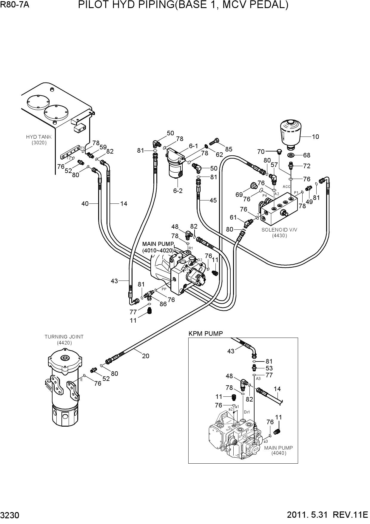 PILOT HYD PIPING(BASE 1)