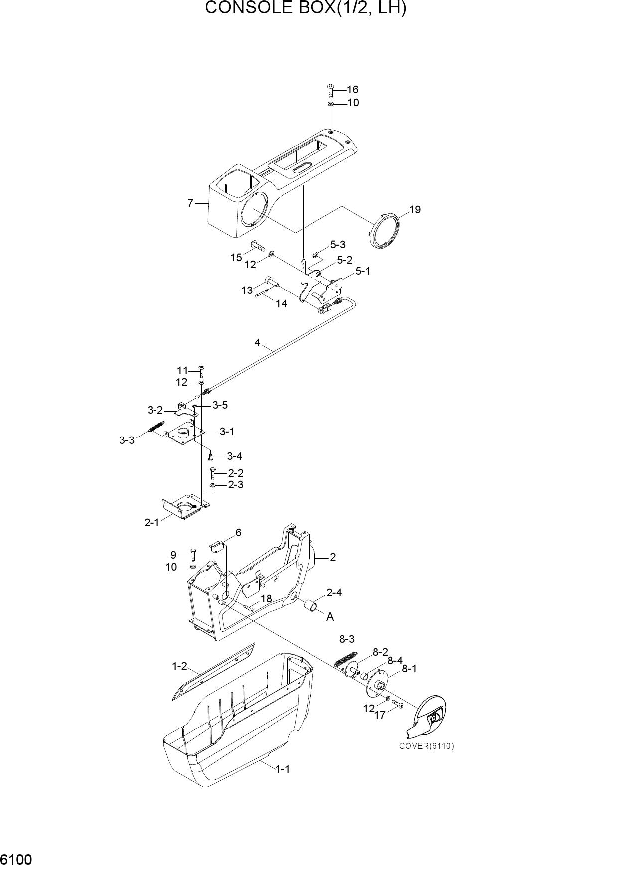 CONSOLE BOX(1/2, LH)