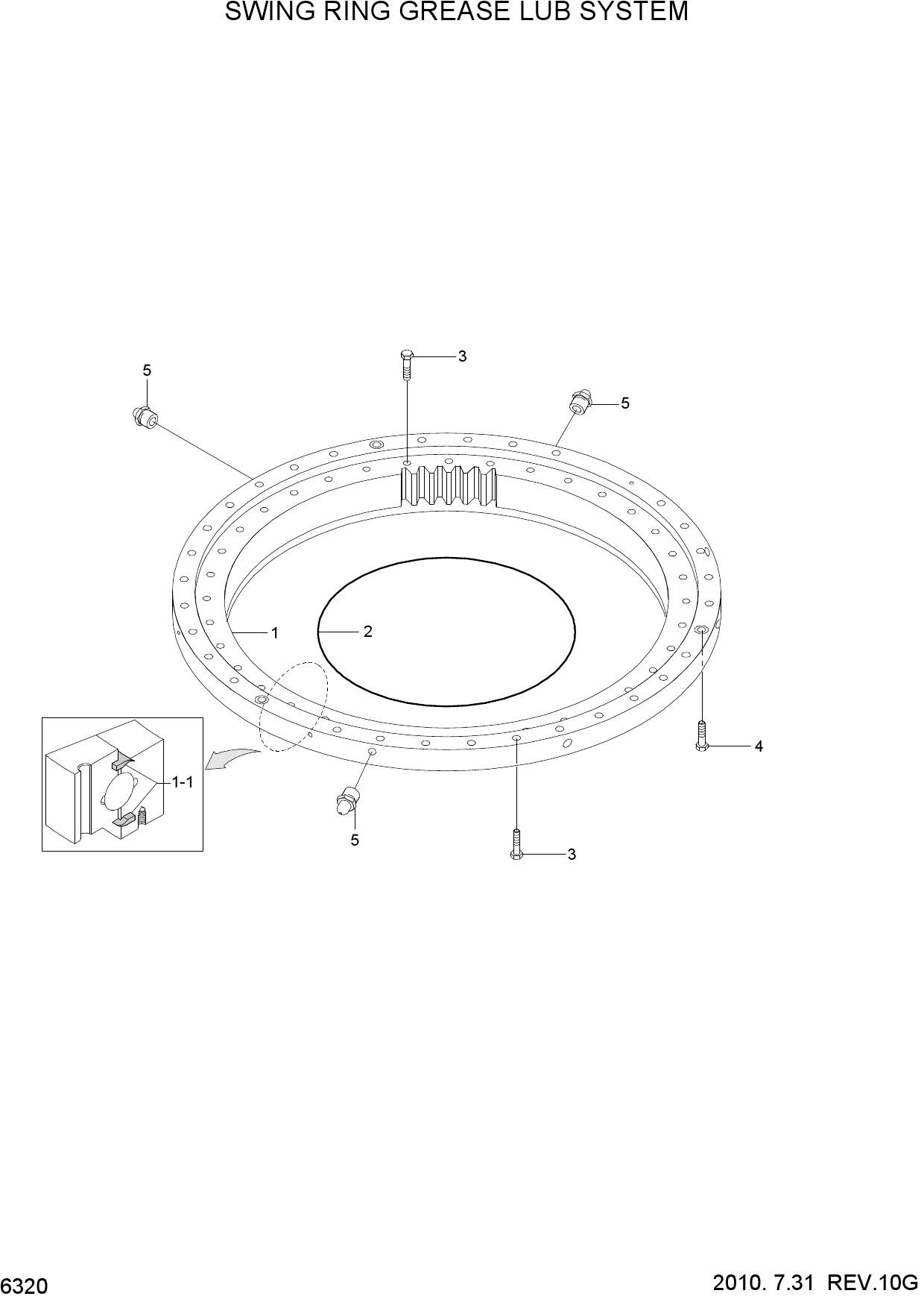 SWING RING GREASE LUB SYSTEM