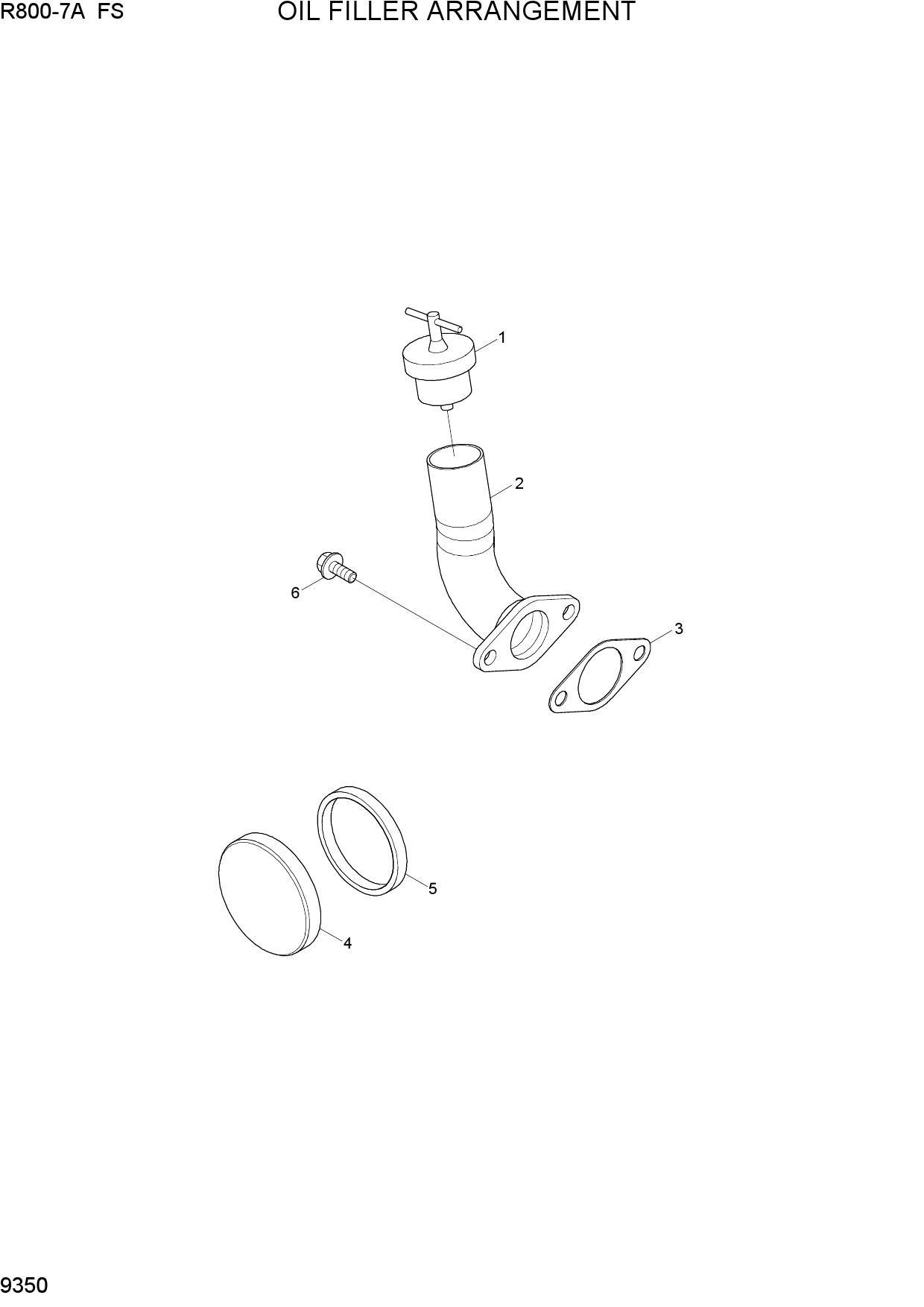 OIL FILLER ARRANGEMENT