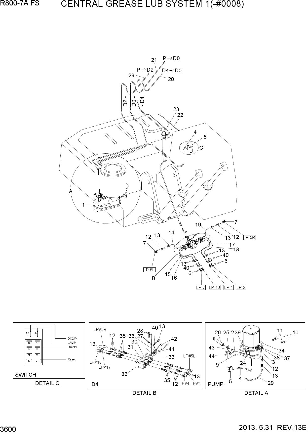 CENTROL GREASE LUB SYSTEM 1(-#0008)