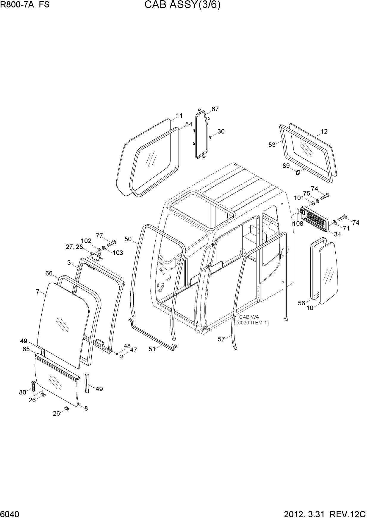 CAB ASSY(3/6)