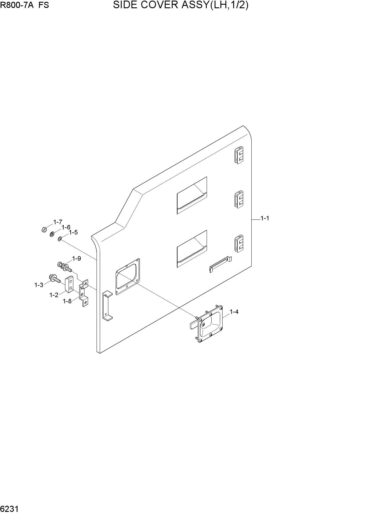 SIDE COVER ASSY(LH, 1/2)