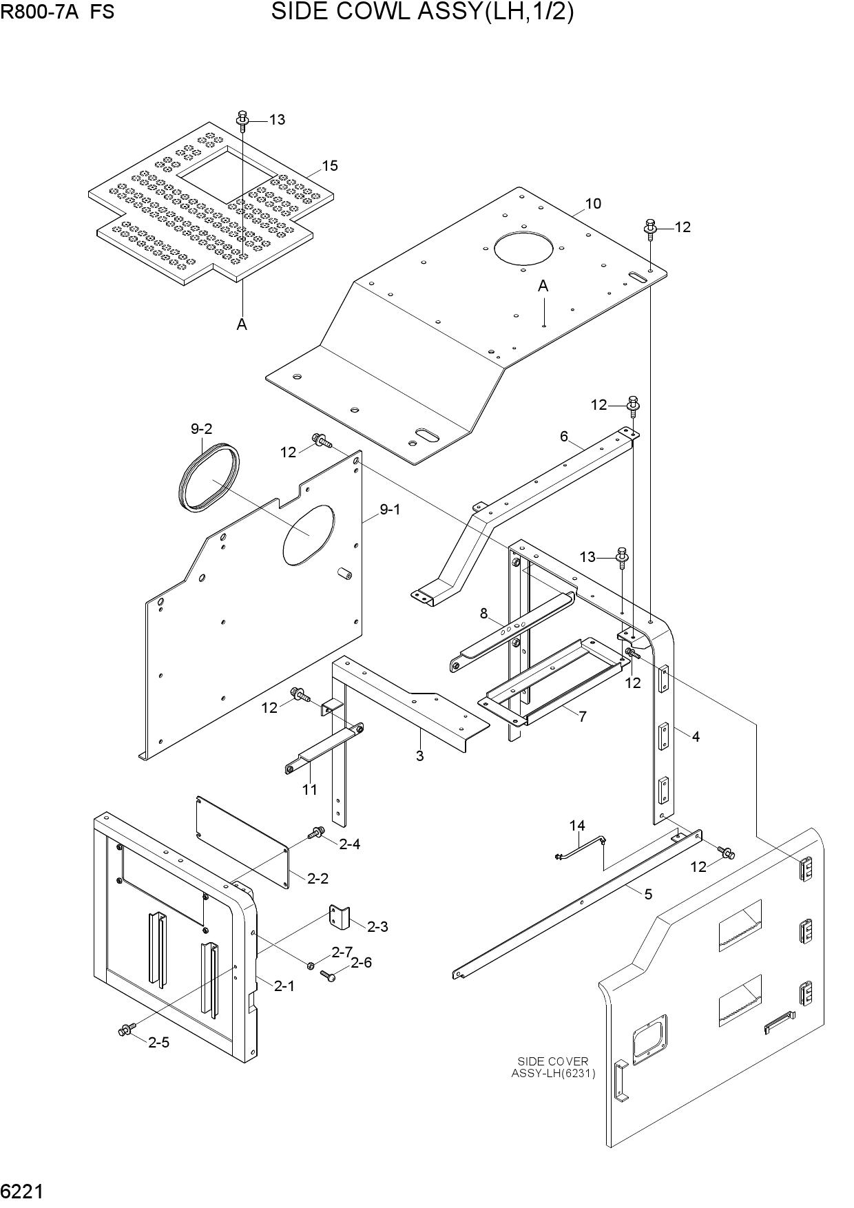 SIDE COWL ASSY(LH, 1/2)