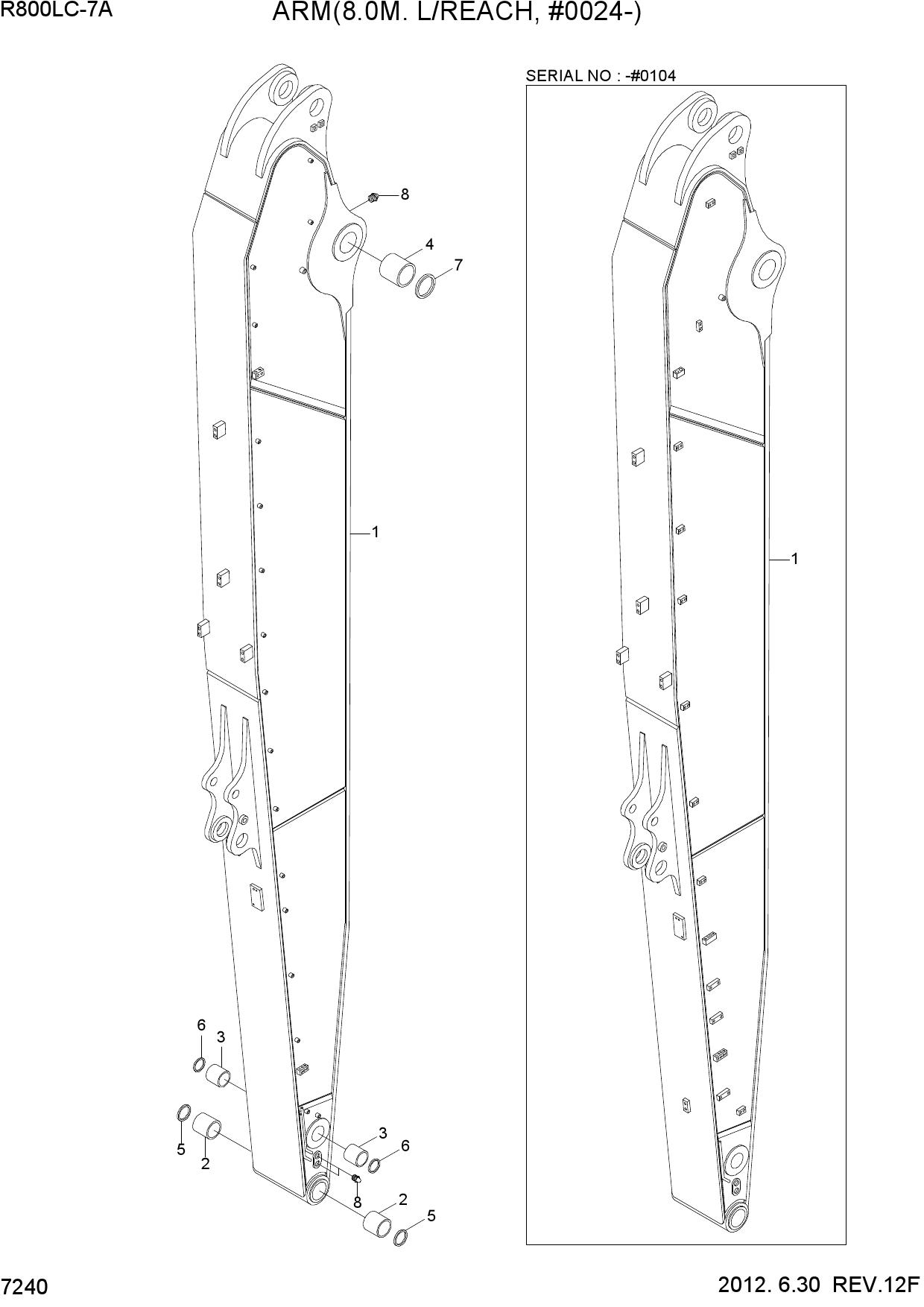 ARM(8.0M. L/REACH, #0024-)