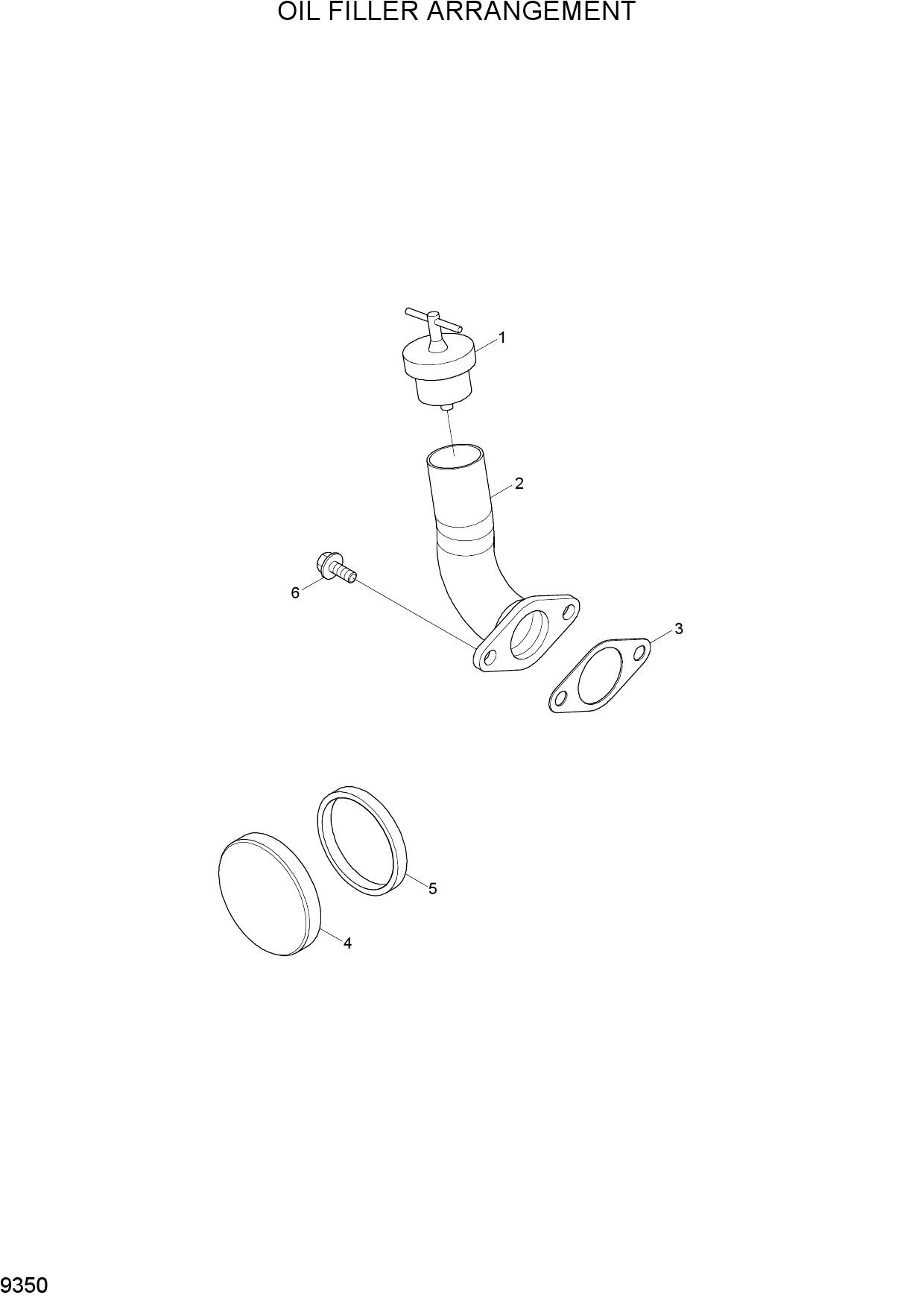 OIL FILLER ARRANGEMENT