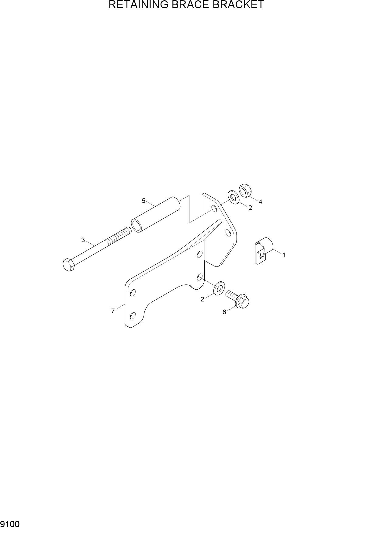 RETAINING BRACE BRACKET