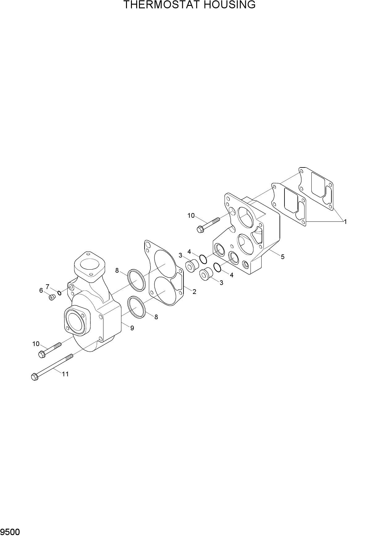 THERMOSTAT HOUSING