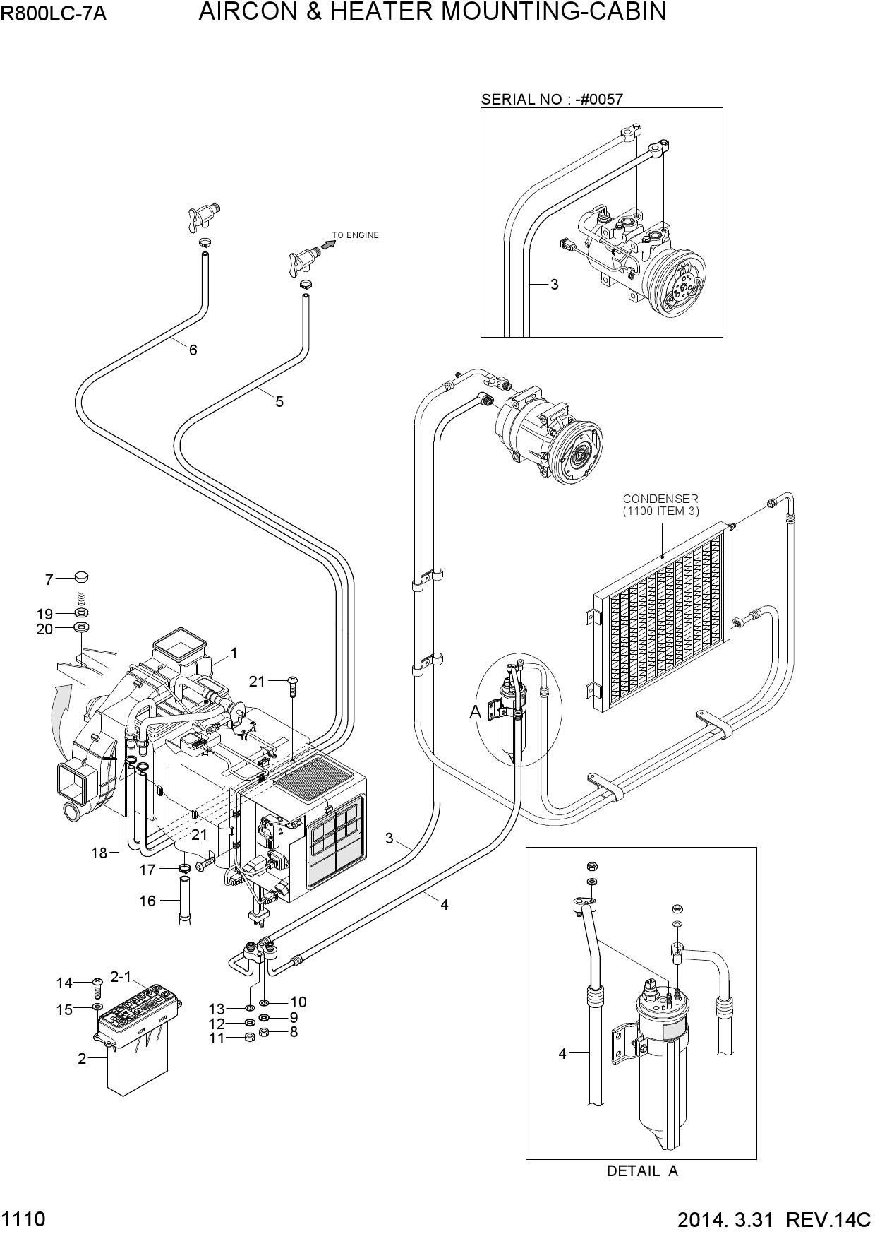 AIRCON & HEATER MOUNTING-CABIN