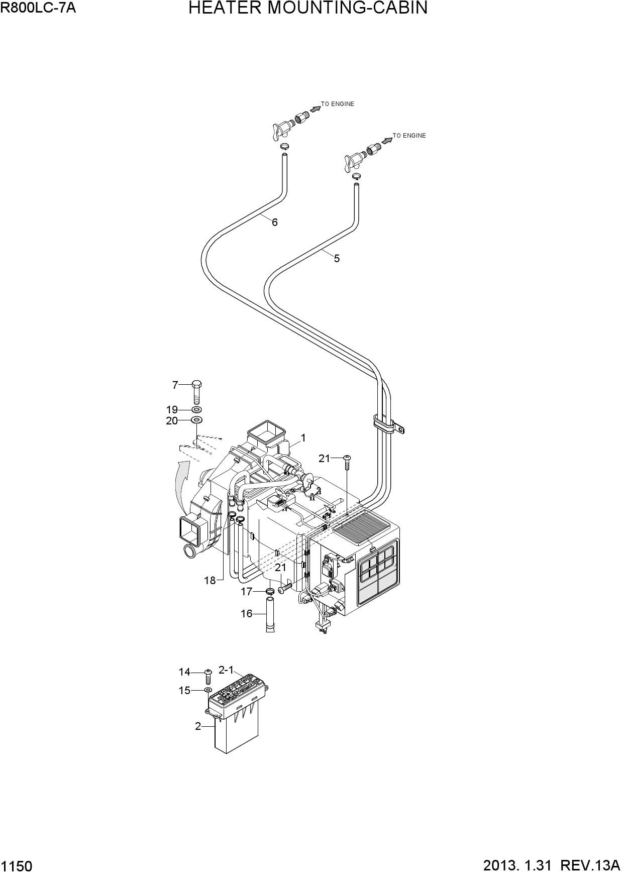 HEATER MOUNTING-CABIN