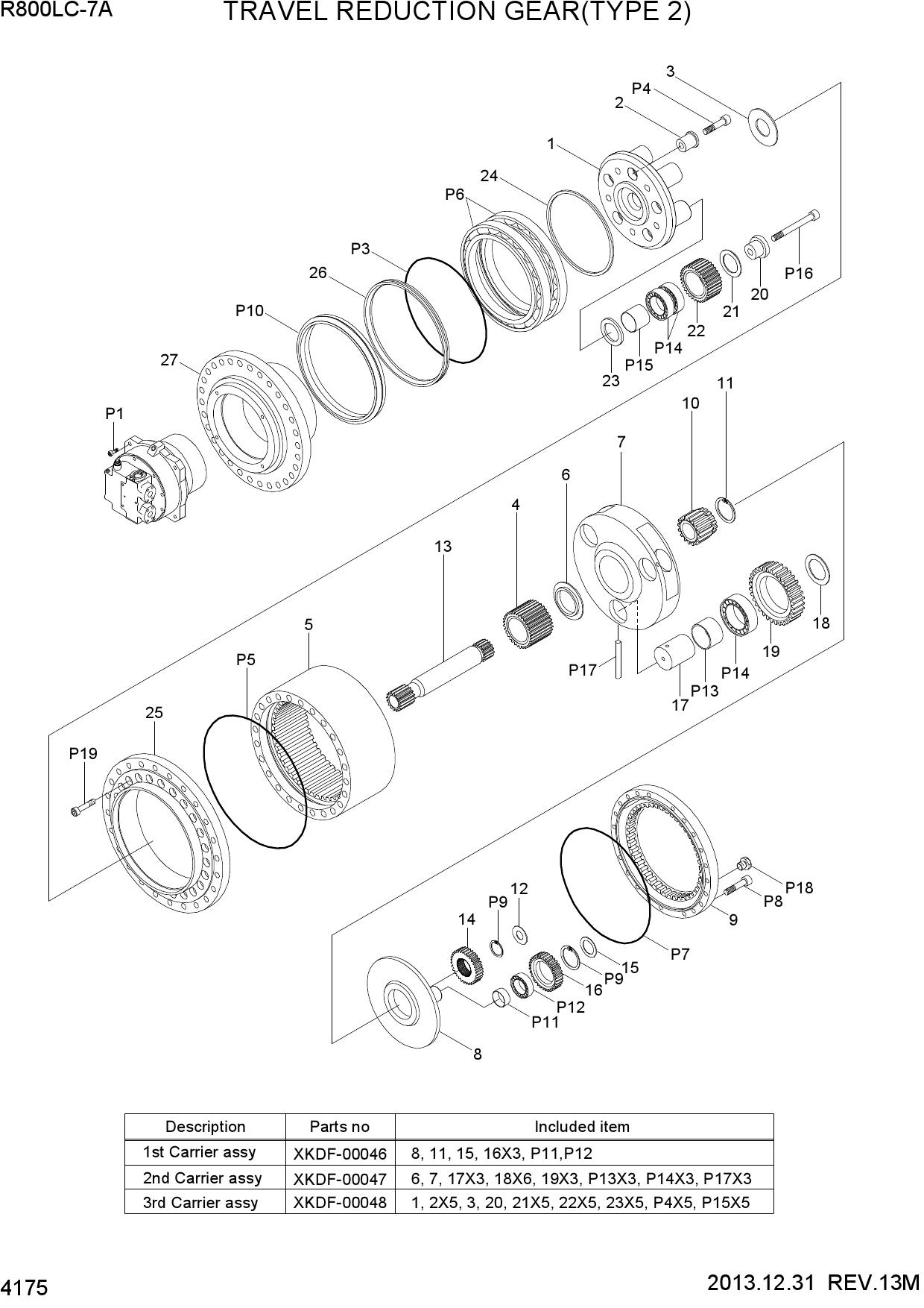 TRAVEL REDUCTION GEAR(TYPE 2)