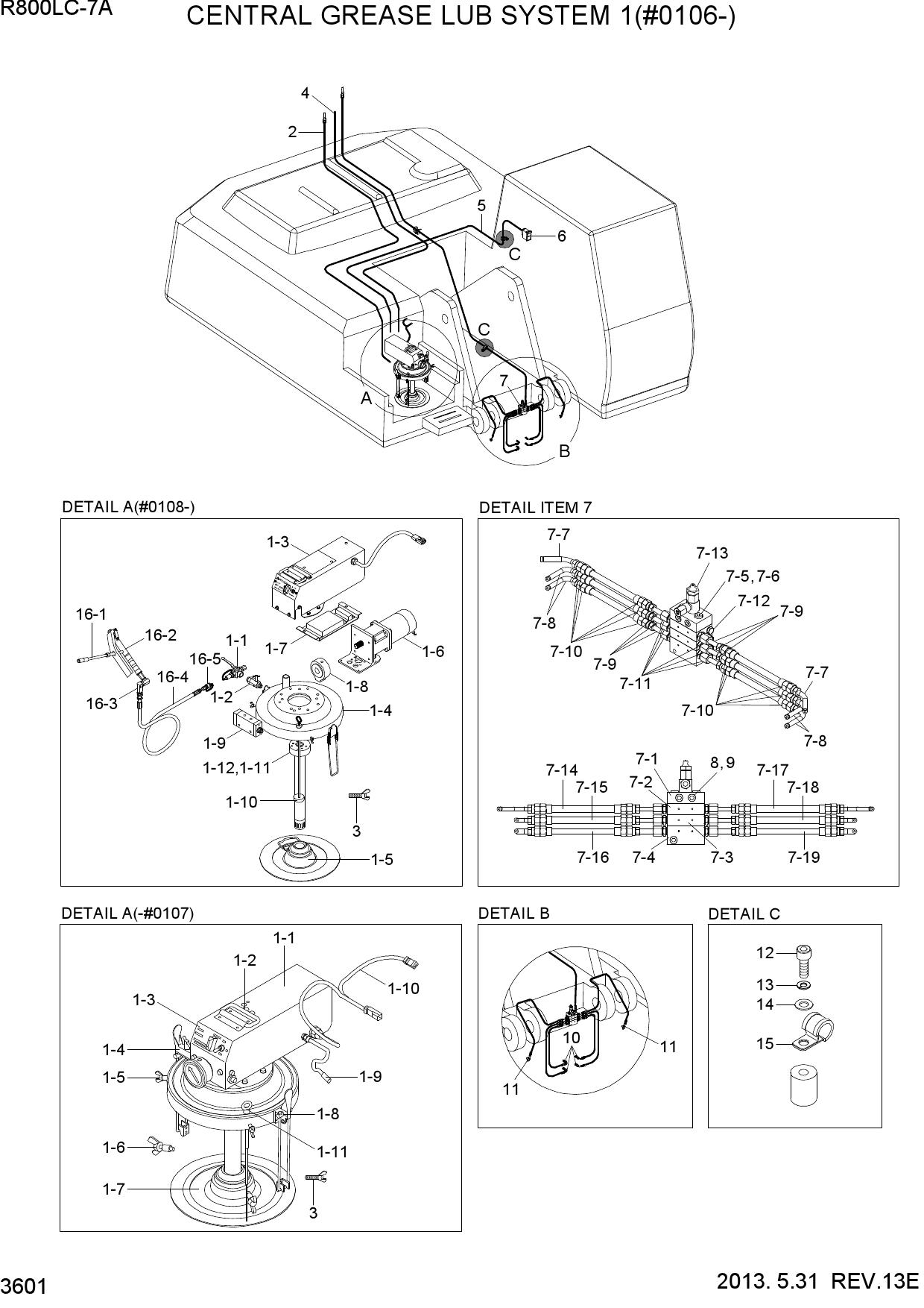 CENTRAL GREASE LUB SYSTEM 1(#0106-)