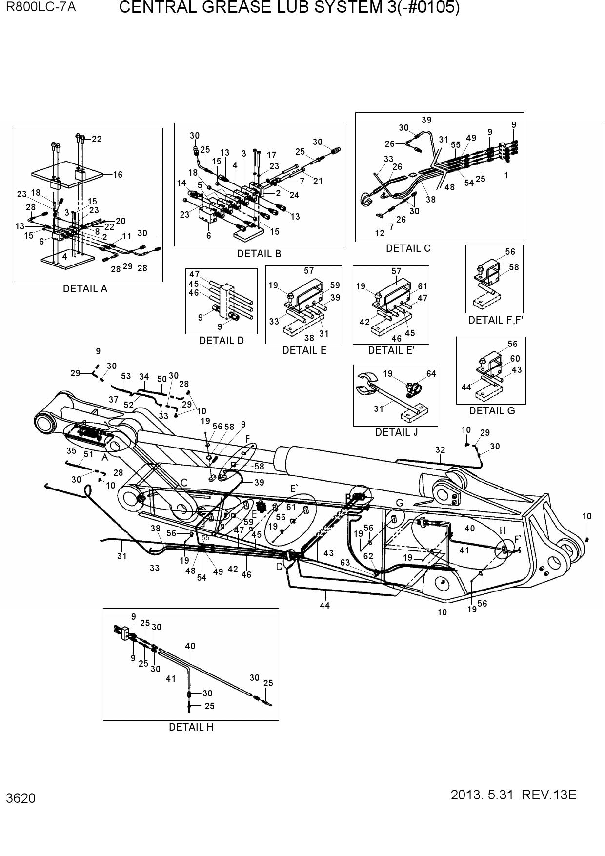 CENTRAL GREASE LUB SYSTEM 3(-#0105)