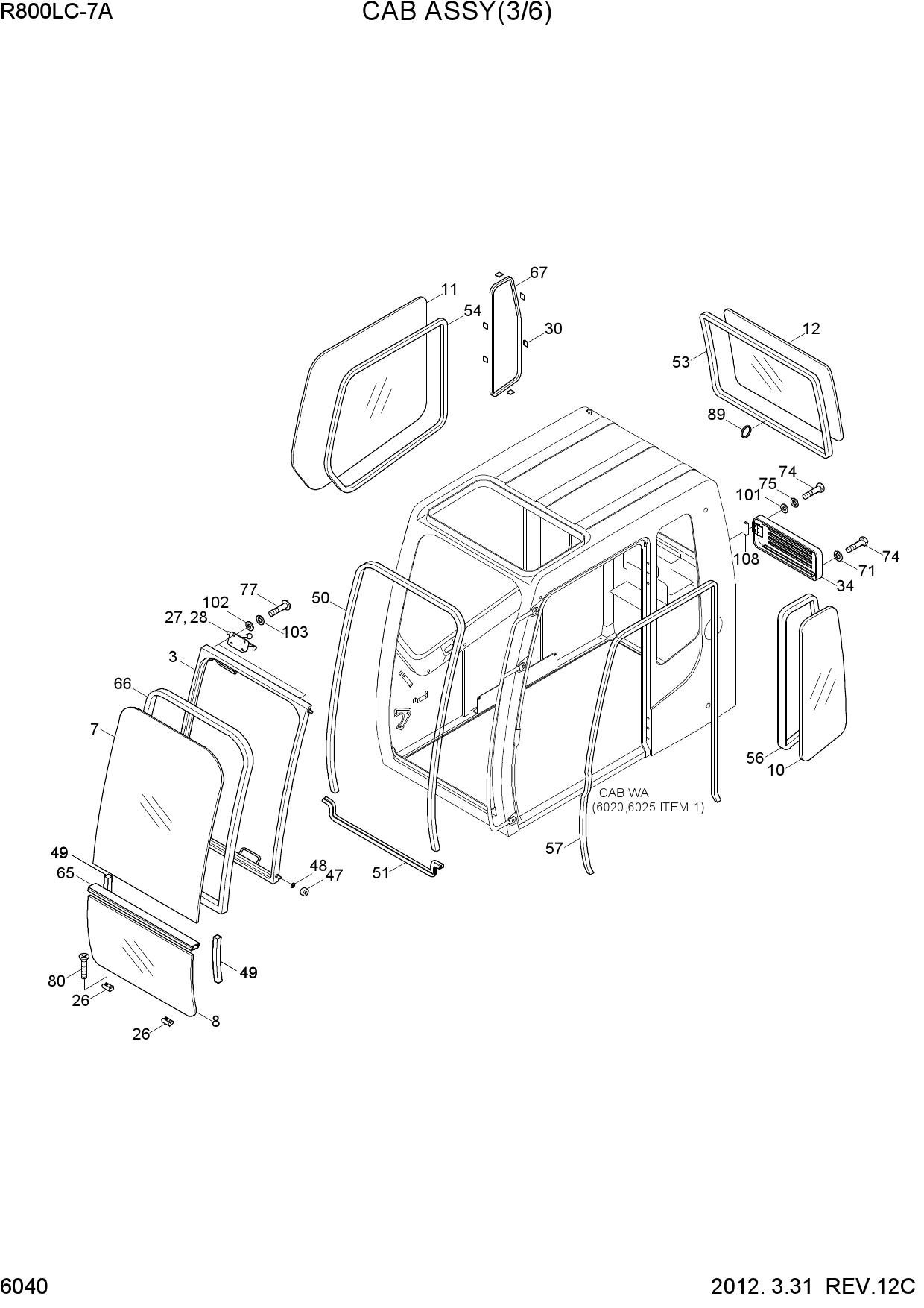 CAB ASSY(3/6)