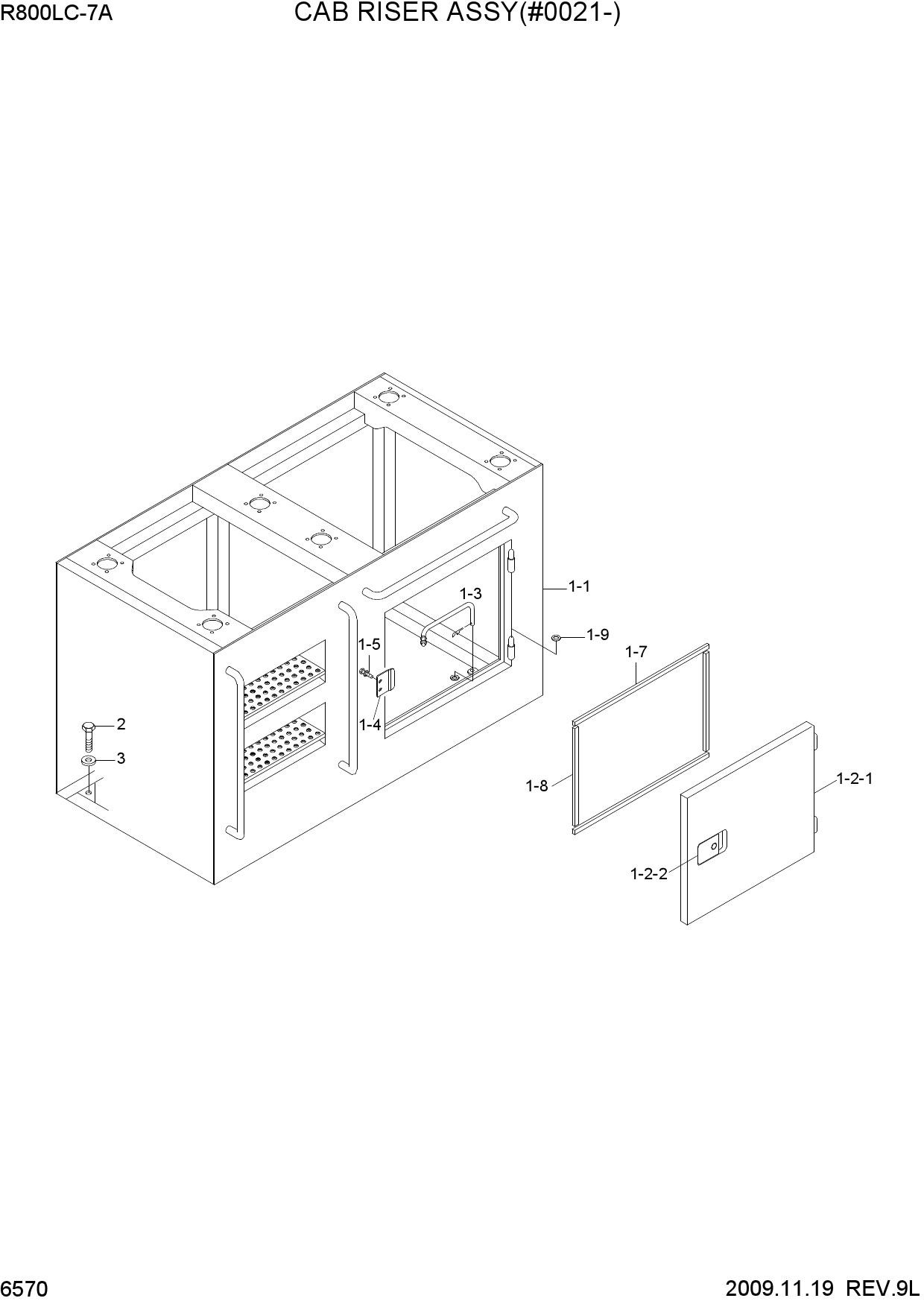 CAB RISER ASSY(#0021-)