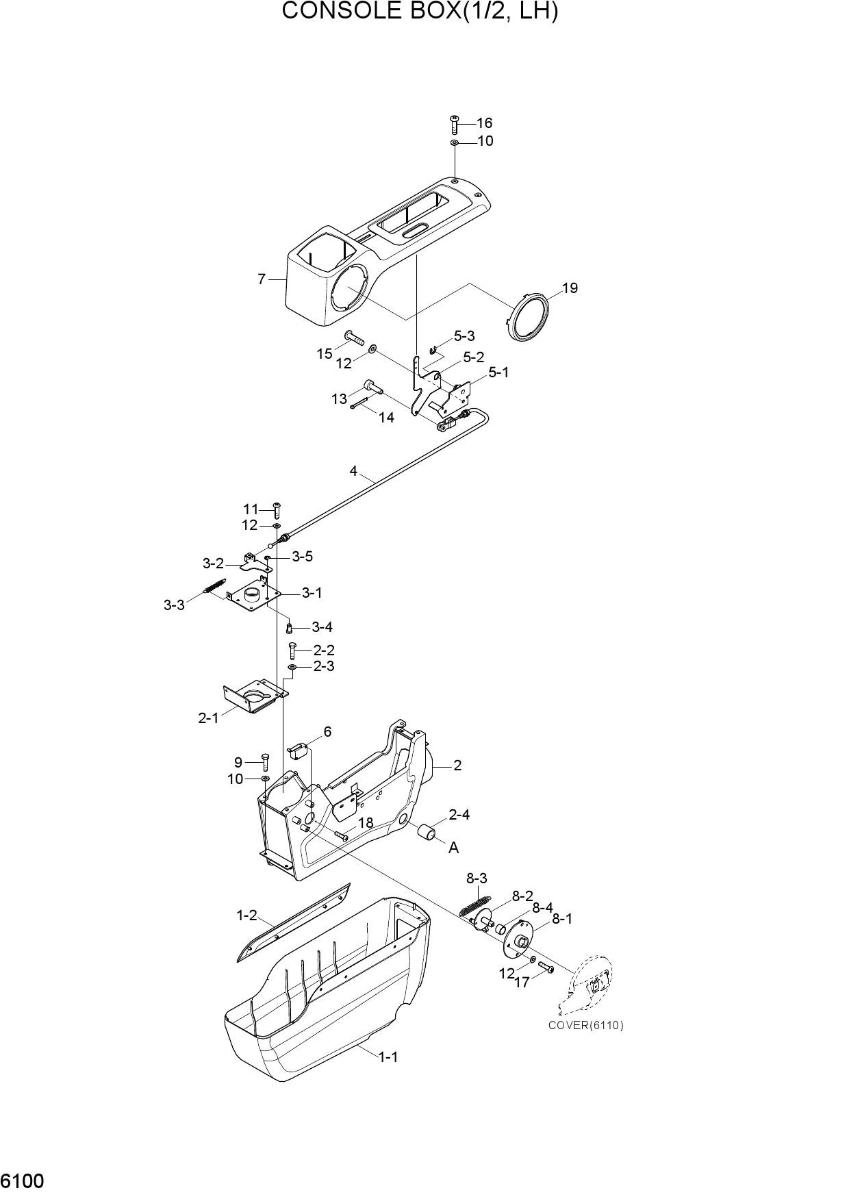 CONSOLE BOX(1/2, LH)