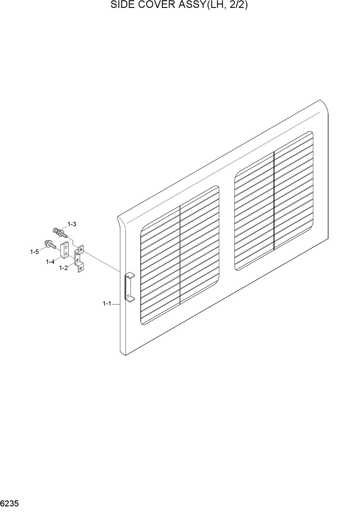 SIDE COVER ASSY(LH, 2/2)