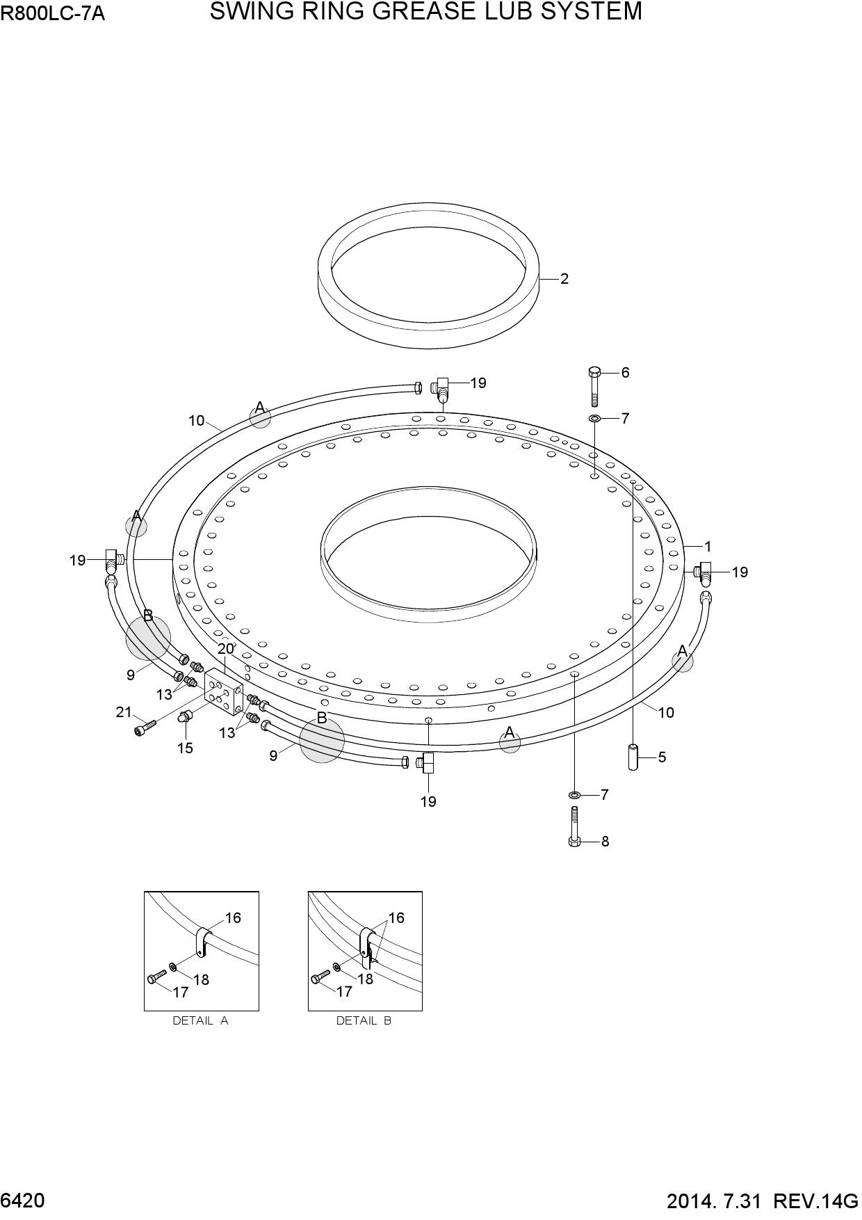 SWING RING GREASE LUB SYSTEM