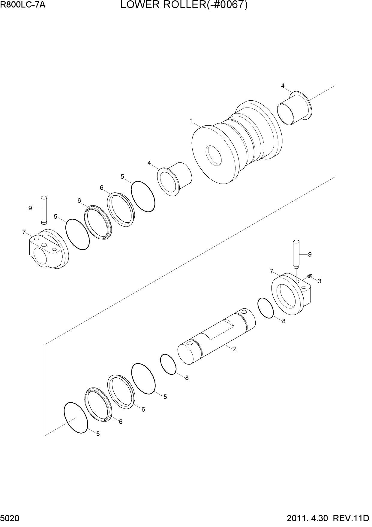 LOWER ROLLER(-#0067)