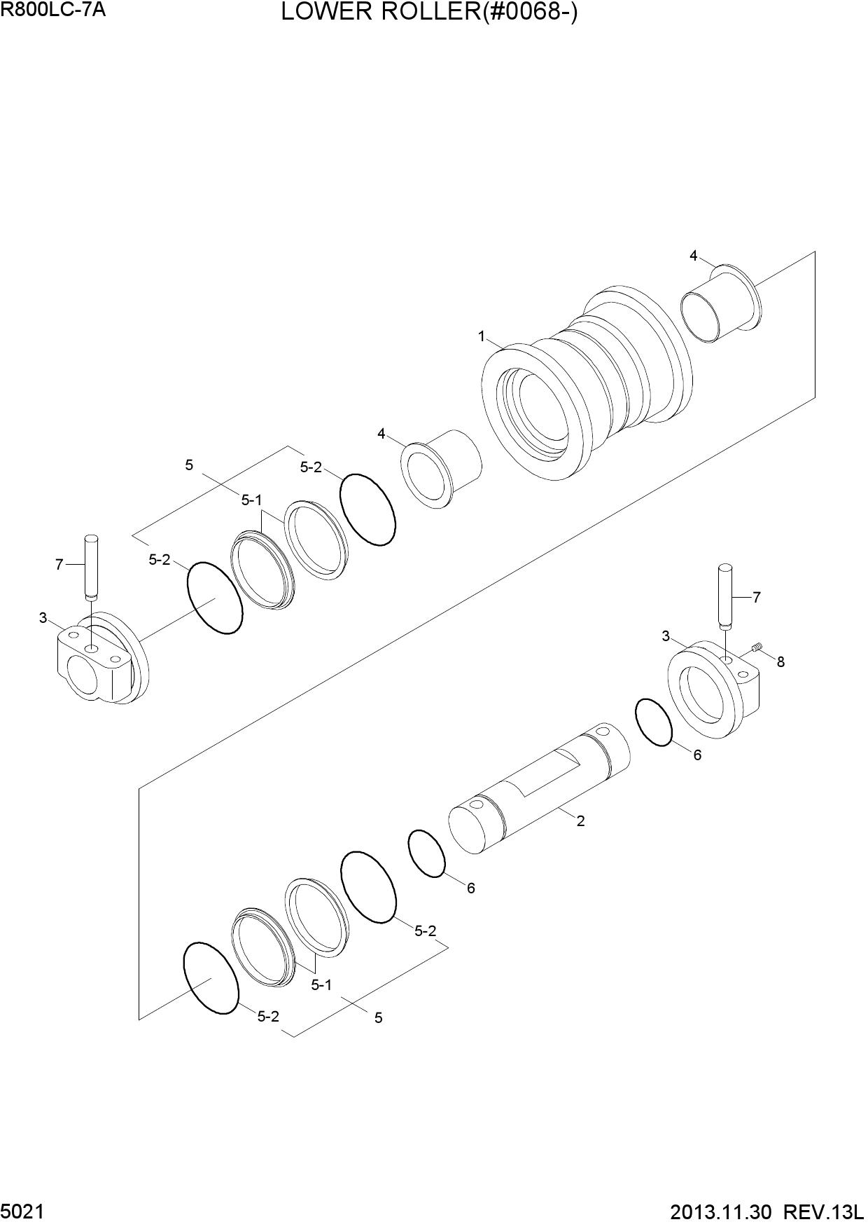 LOWER ROLLER(#0068-)