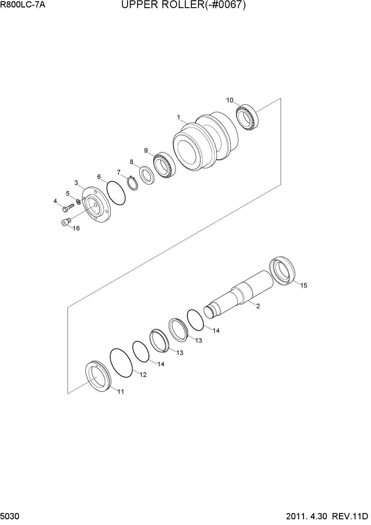 UPPER ROLLER(-#0067)