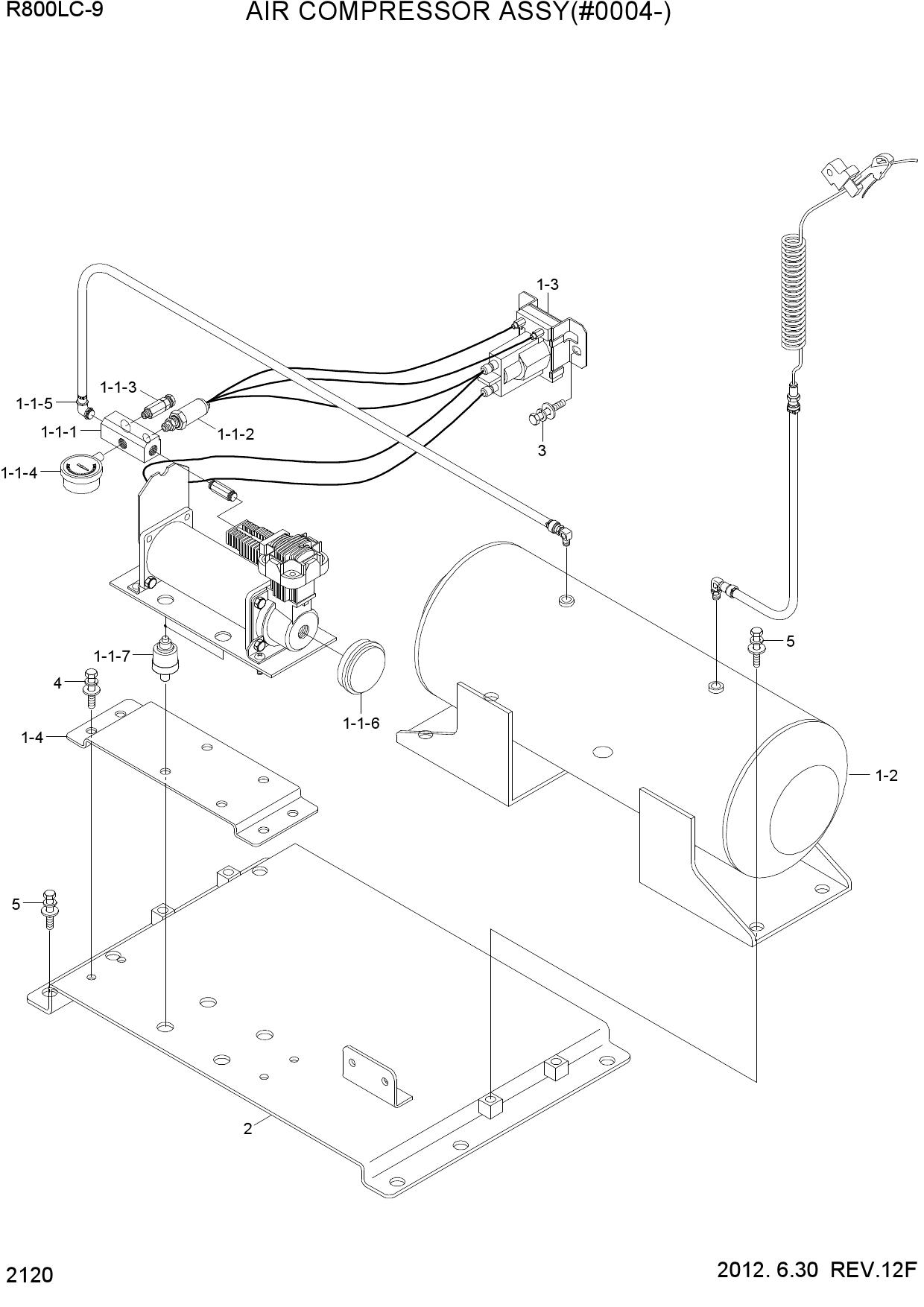 AIR COMPRESSOR ASSY(#0004-)