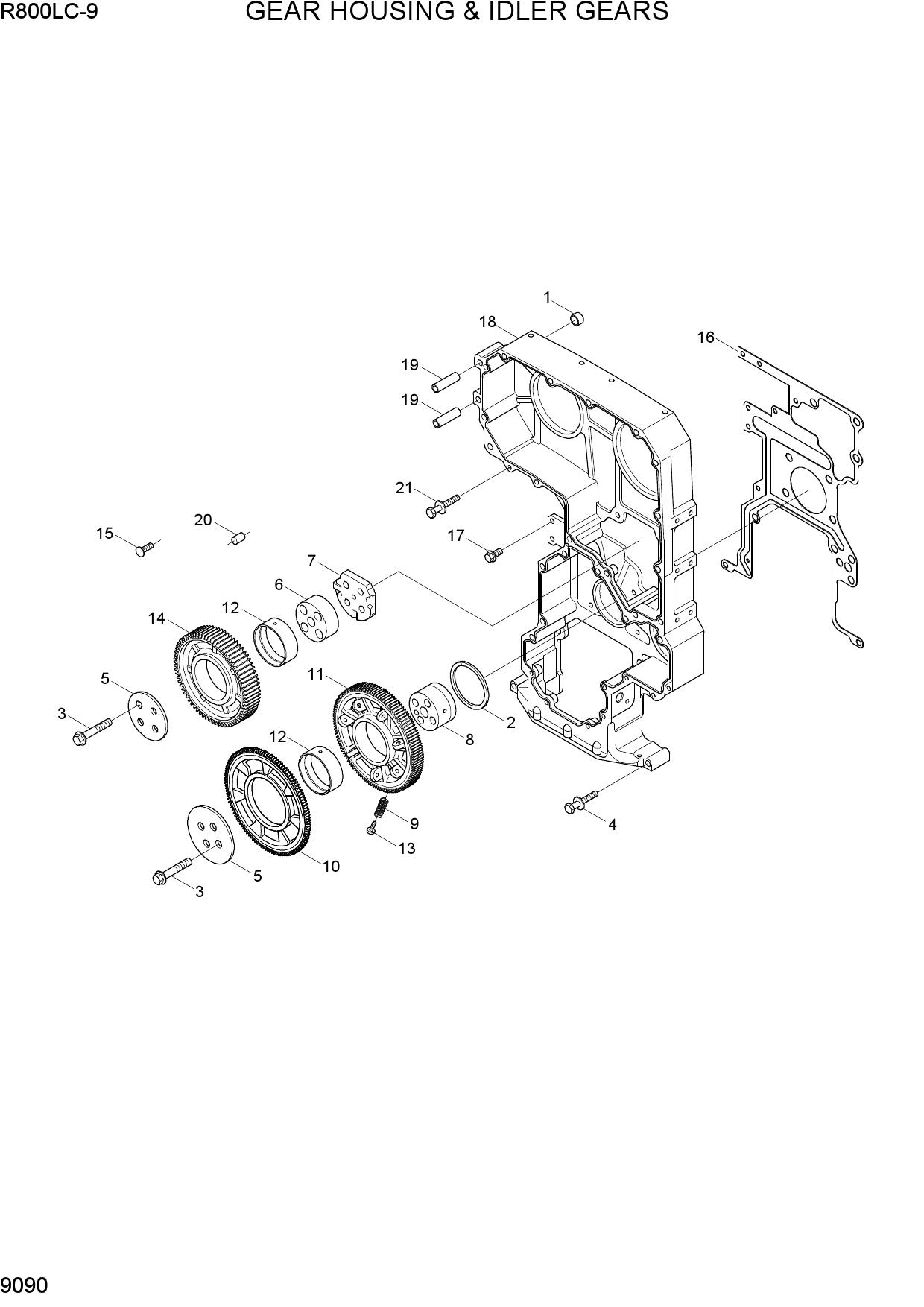 GEAR HOUSING & IDLER GEARS
