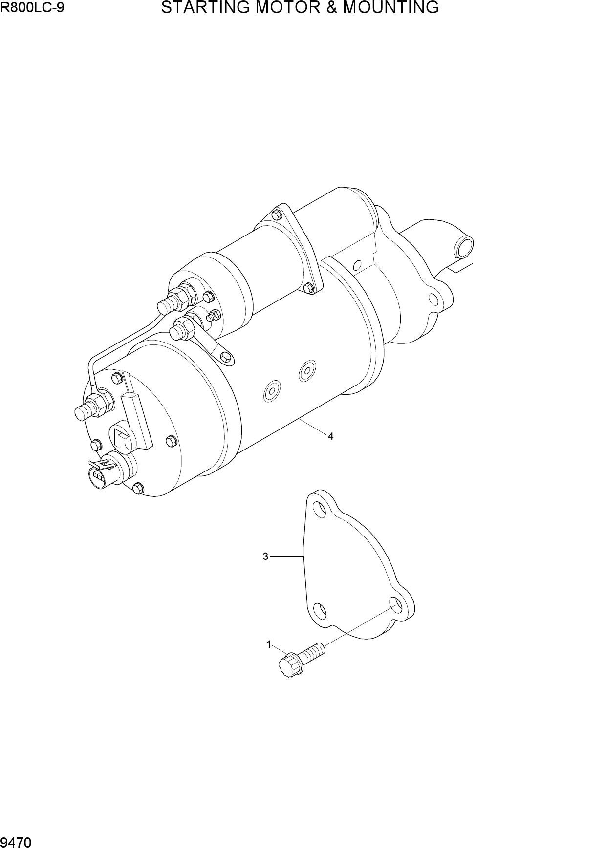 STARTING MOTOR & MOUNTING