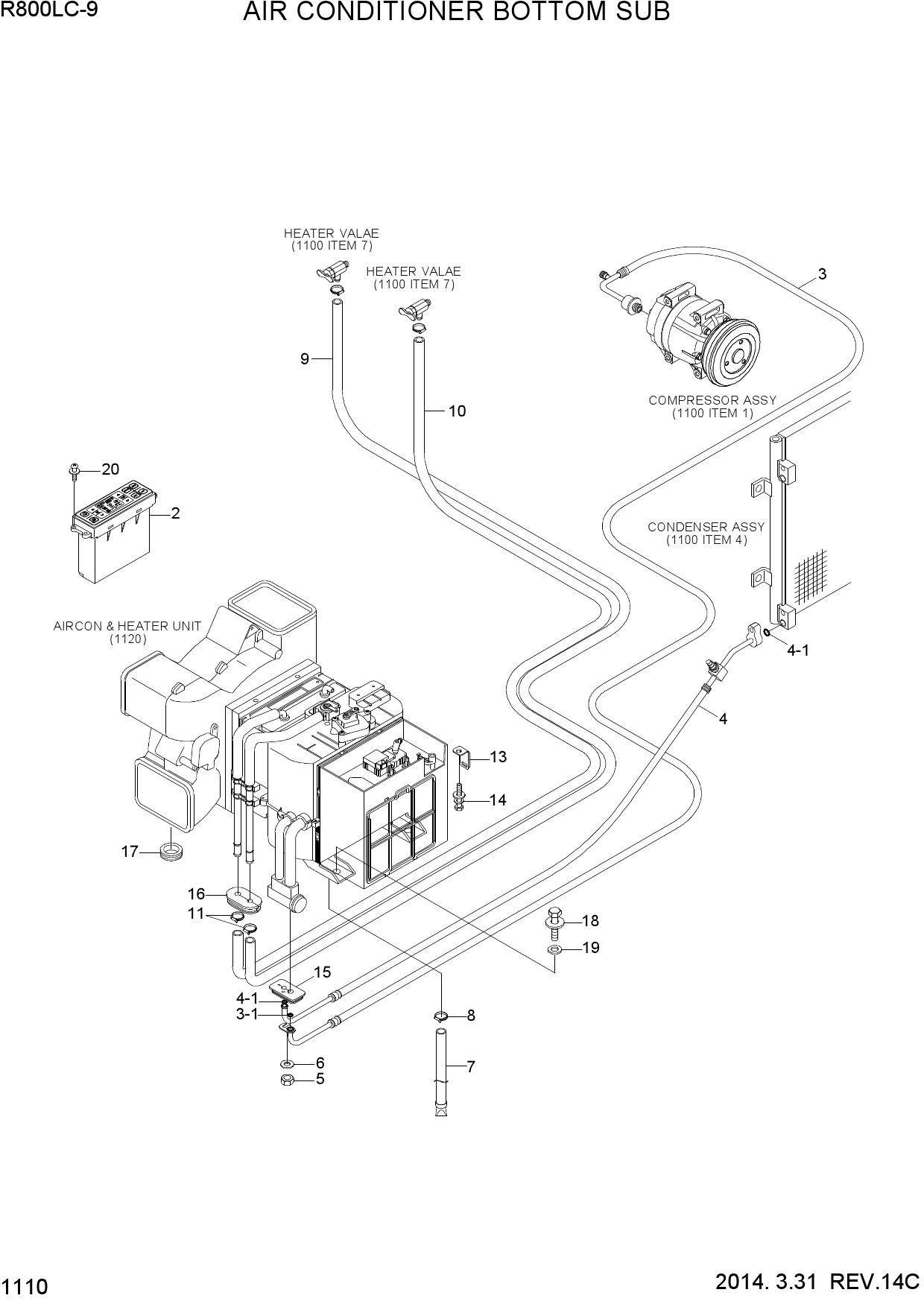 AIR CONDITIONER BOTTOM SUB