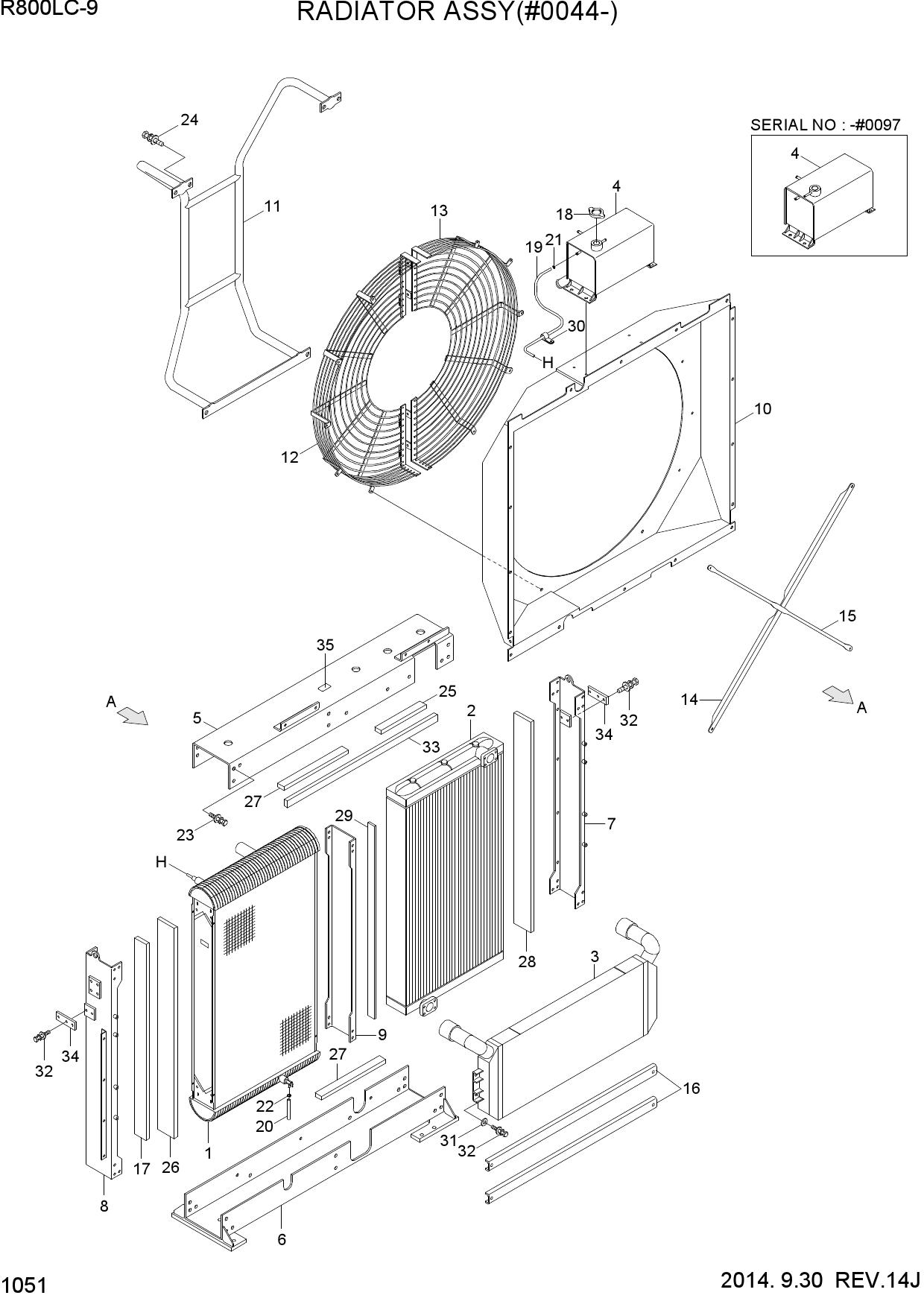 RADIATOR ASSY(#0044-)