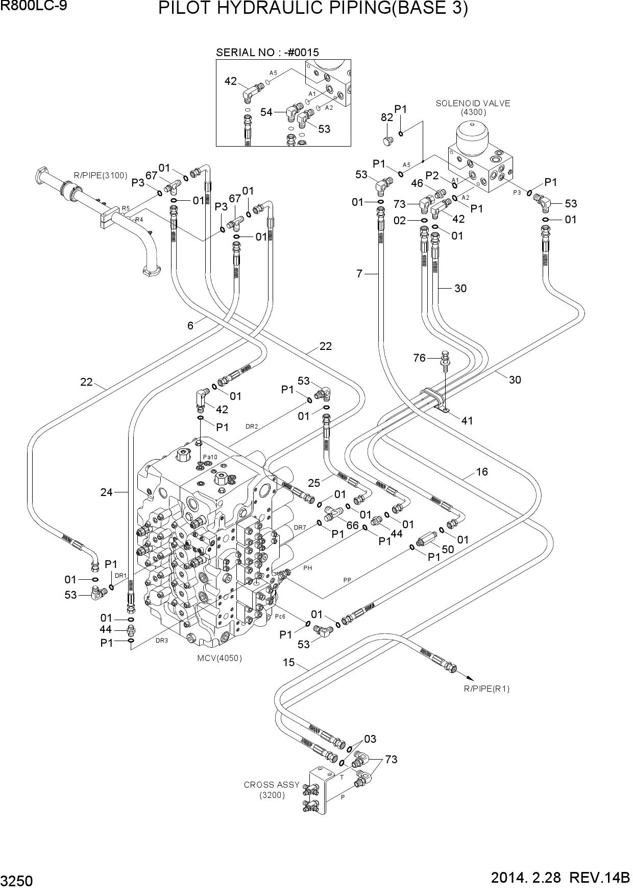 PILOT HYDRAULIC PIPING(BASE 3)