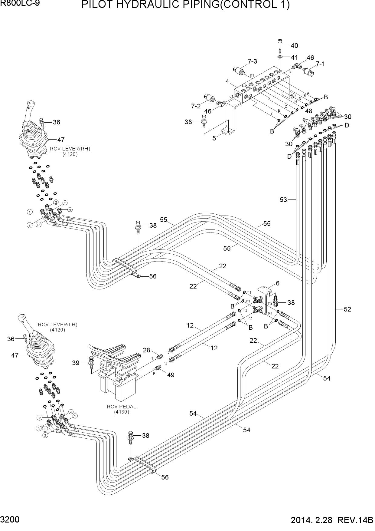PILOT HYDRAULIC PIPING(CONTROL 1)