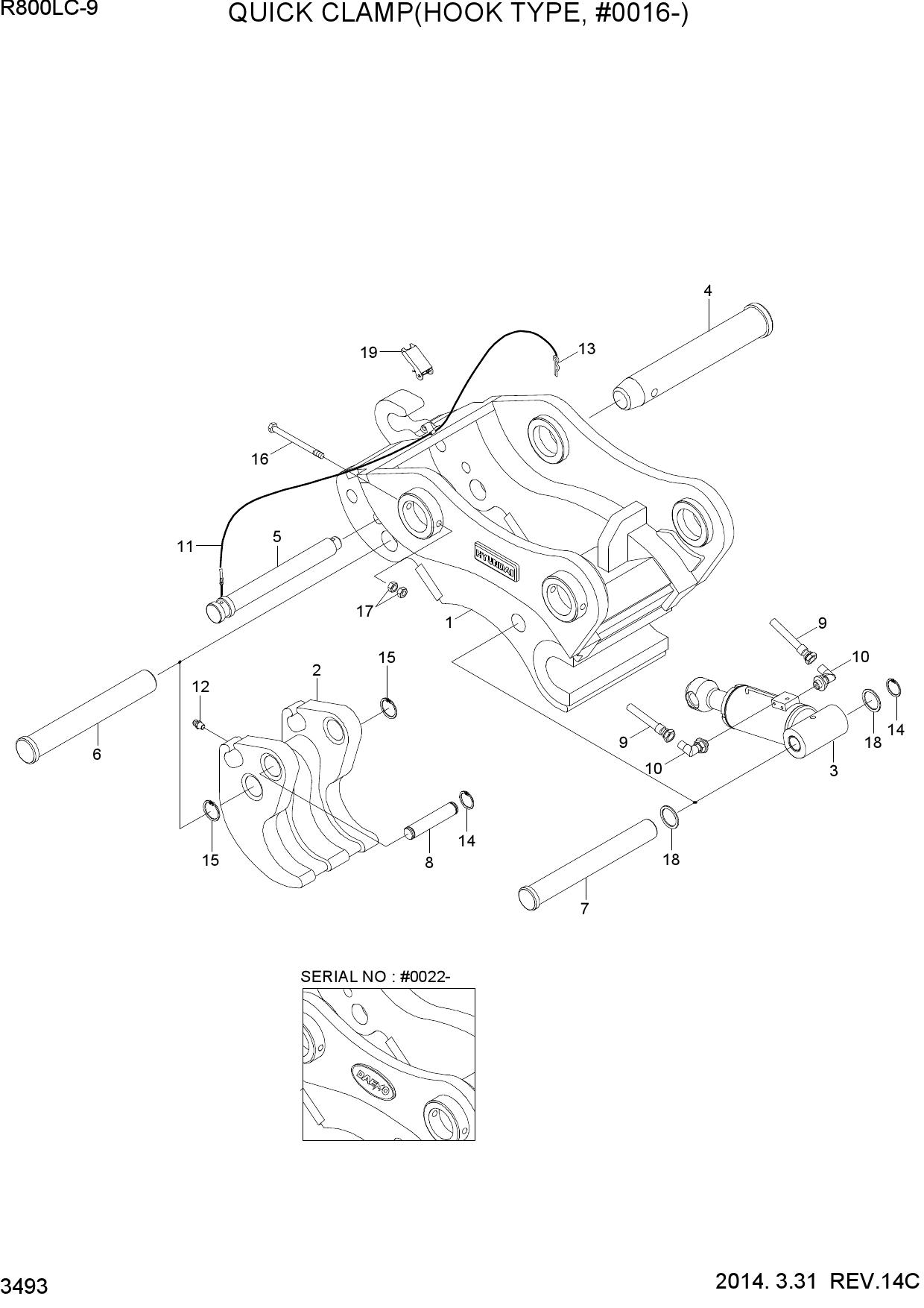 QUICK CLAMP(HOOK TYPE, #0016-)
