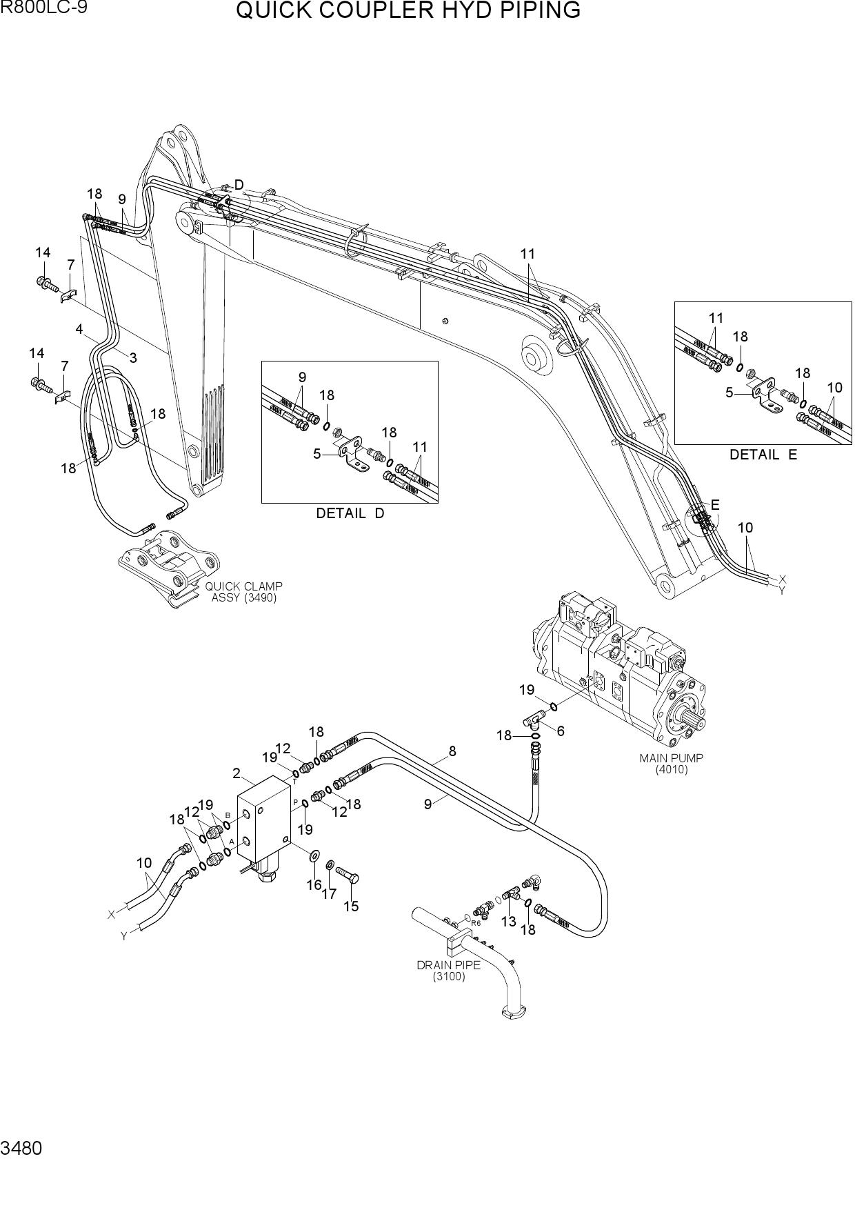 QUICK COUPLER HYD PIPING