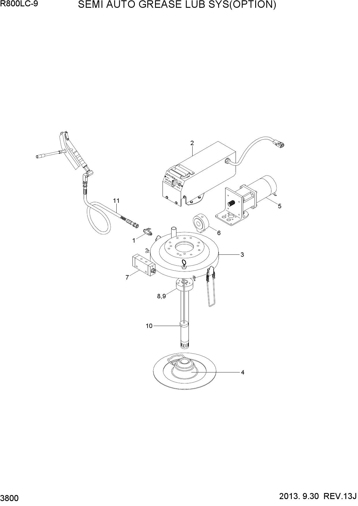 SEMI AUTO GREASE LUB SYS(OPT)